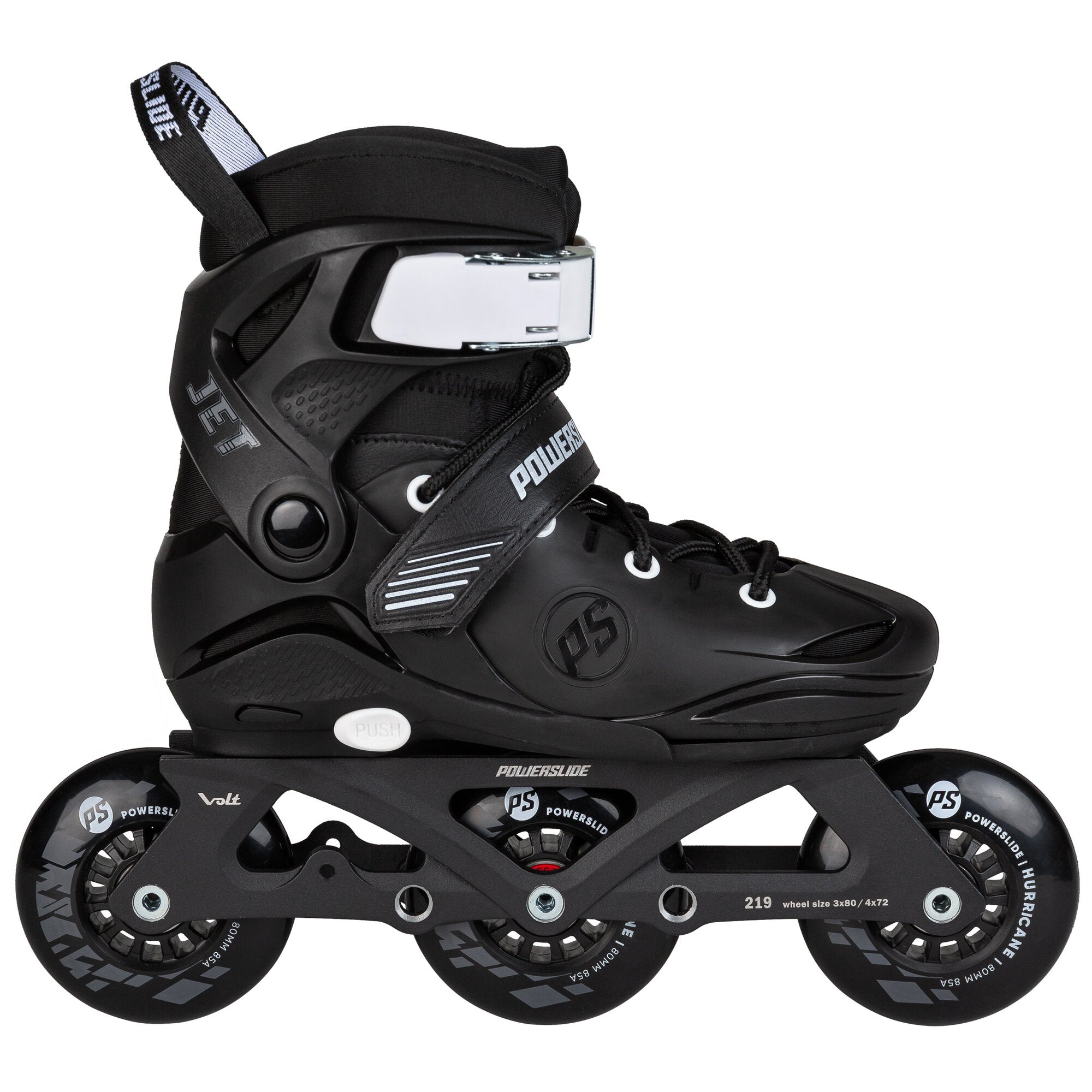 powerslide-jet-pro-black-verstellbare-kinder-inline-skates image 1