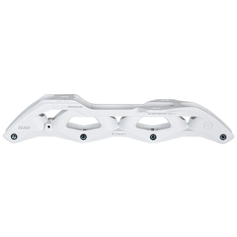 powerslide-elite-cast-al-305-4x100-white-tri-inline-skate-schiene image 1
