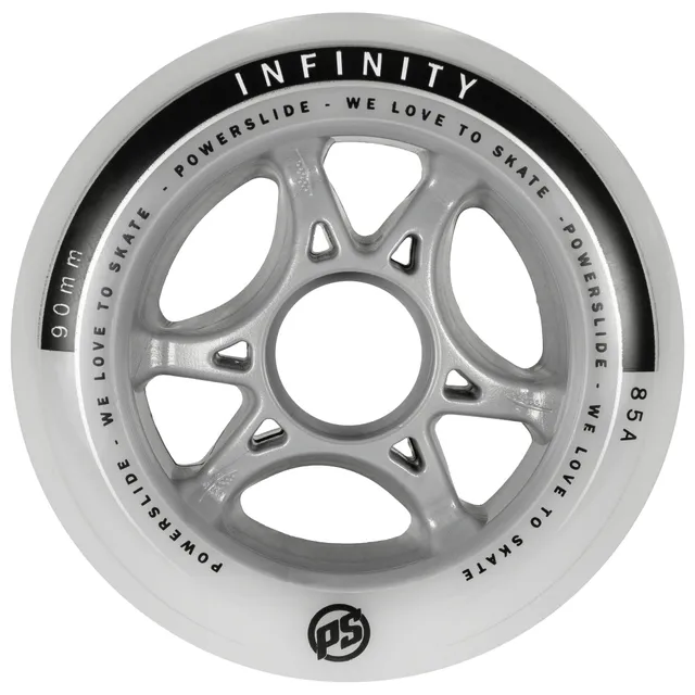powerslide-infinity-90mm-85a-inline-rollen-4er-pack-grau image 1
