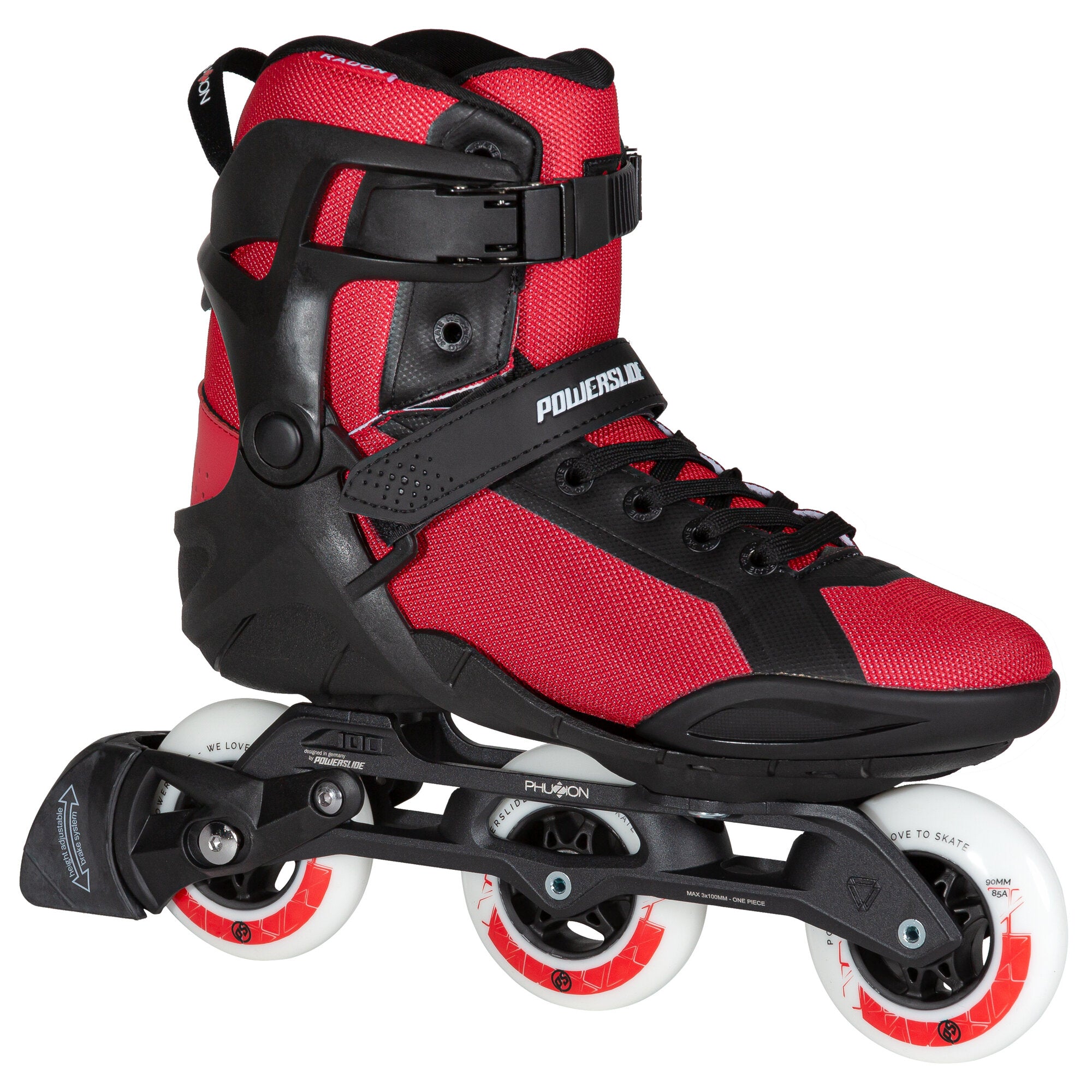 powerslide-phuzion-radon-3x90-herren-inline-skates-schwarz-rot image 2