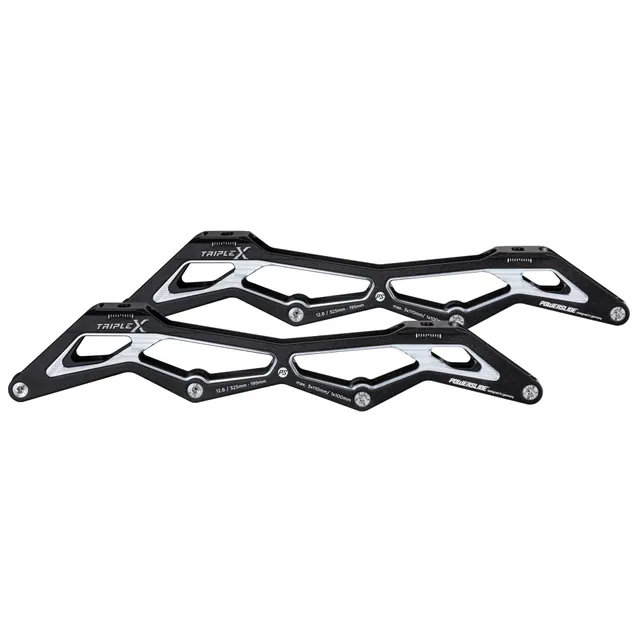 powerslide-triple-x-hilo-12-8-3x110-1x100-race-frame-black-silver image 1