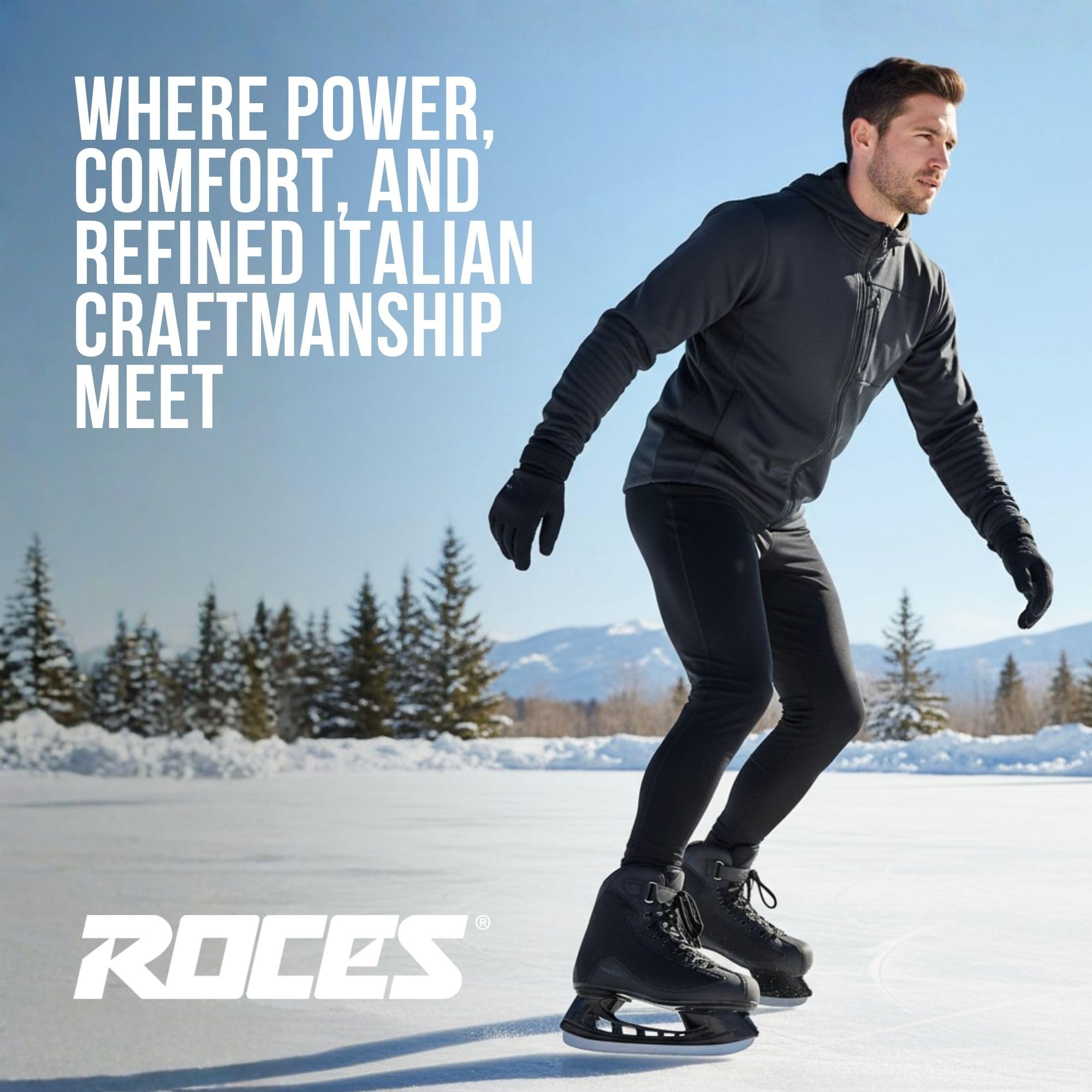 roces-rsk-2-herren-schlittschuhe-all-black-hockey-look-karbonstahlklinge image 2
