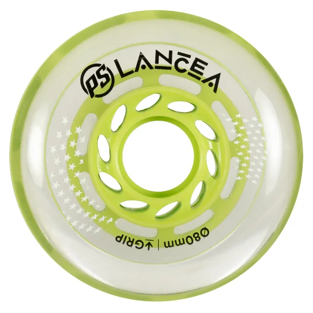 powerslide-lancea-80-outdoor-inlinehockey-rolle-gr-n-clear-1-st-ck image 1