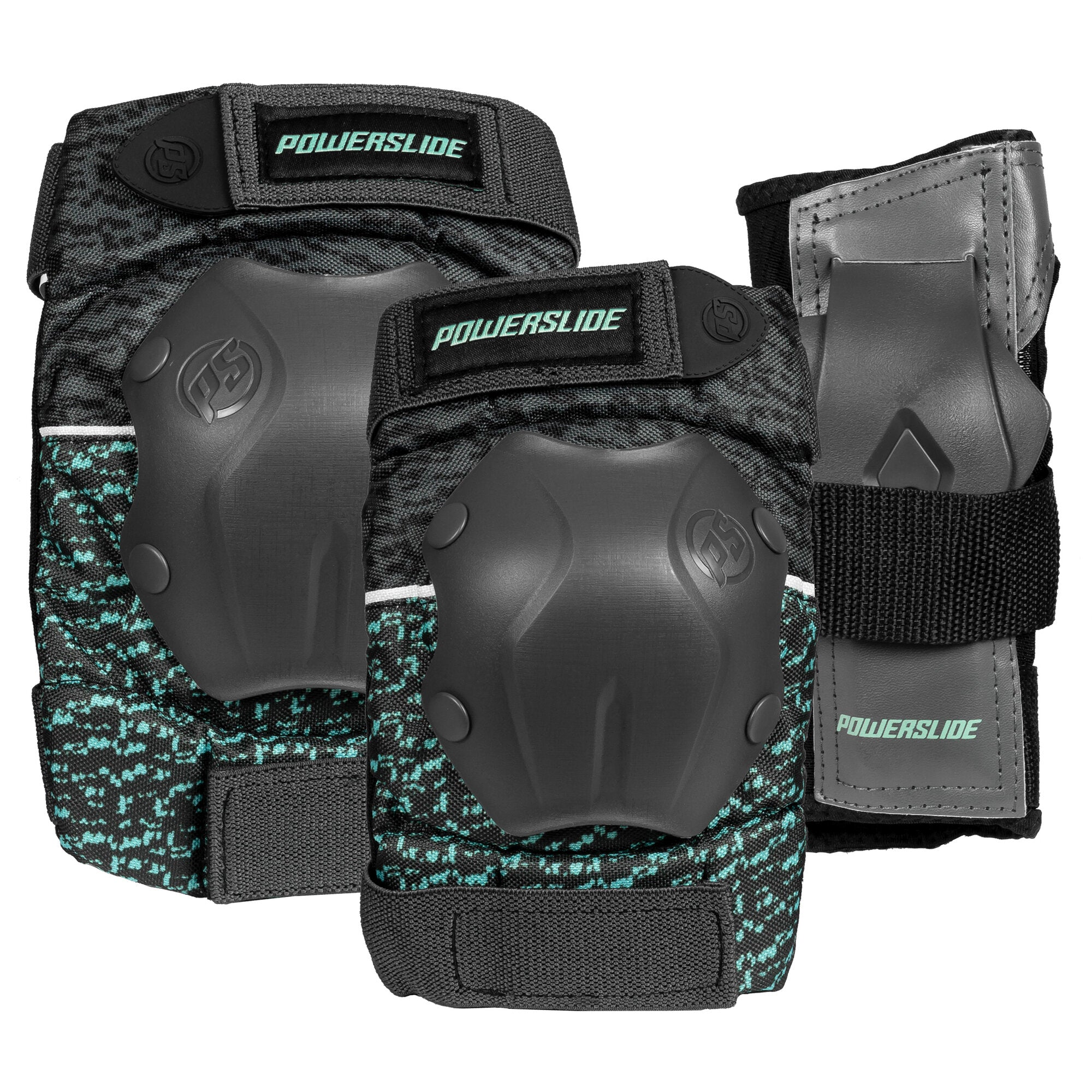 powerslide-standard-women-protektoren-set-grau-teal image 1