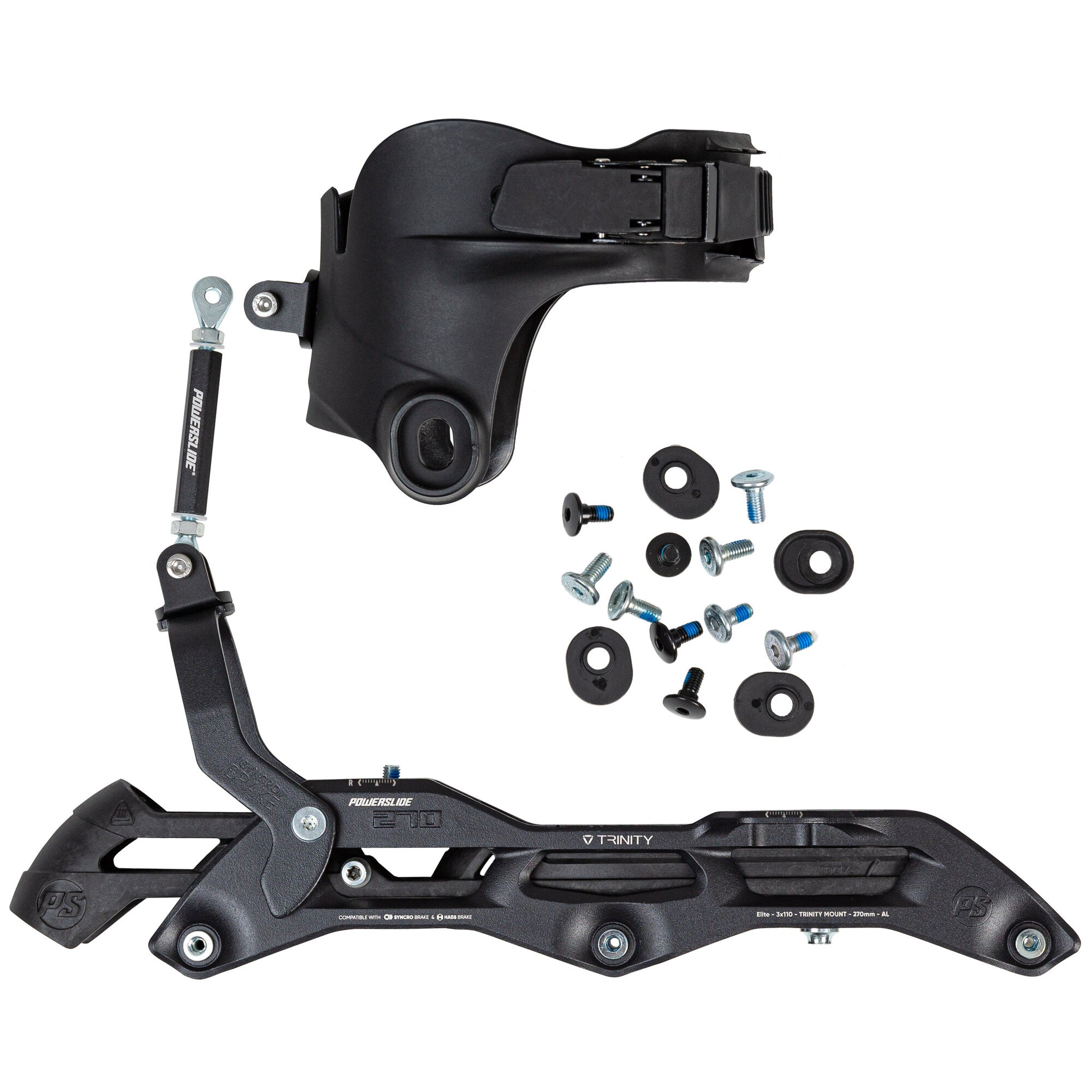 powerslide-elite-cast-syncro-complete-110-inkl-cuff-270-black-tri image 1