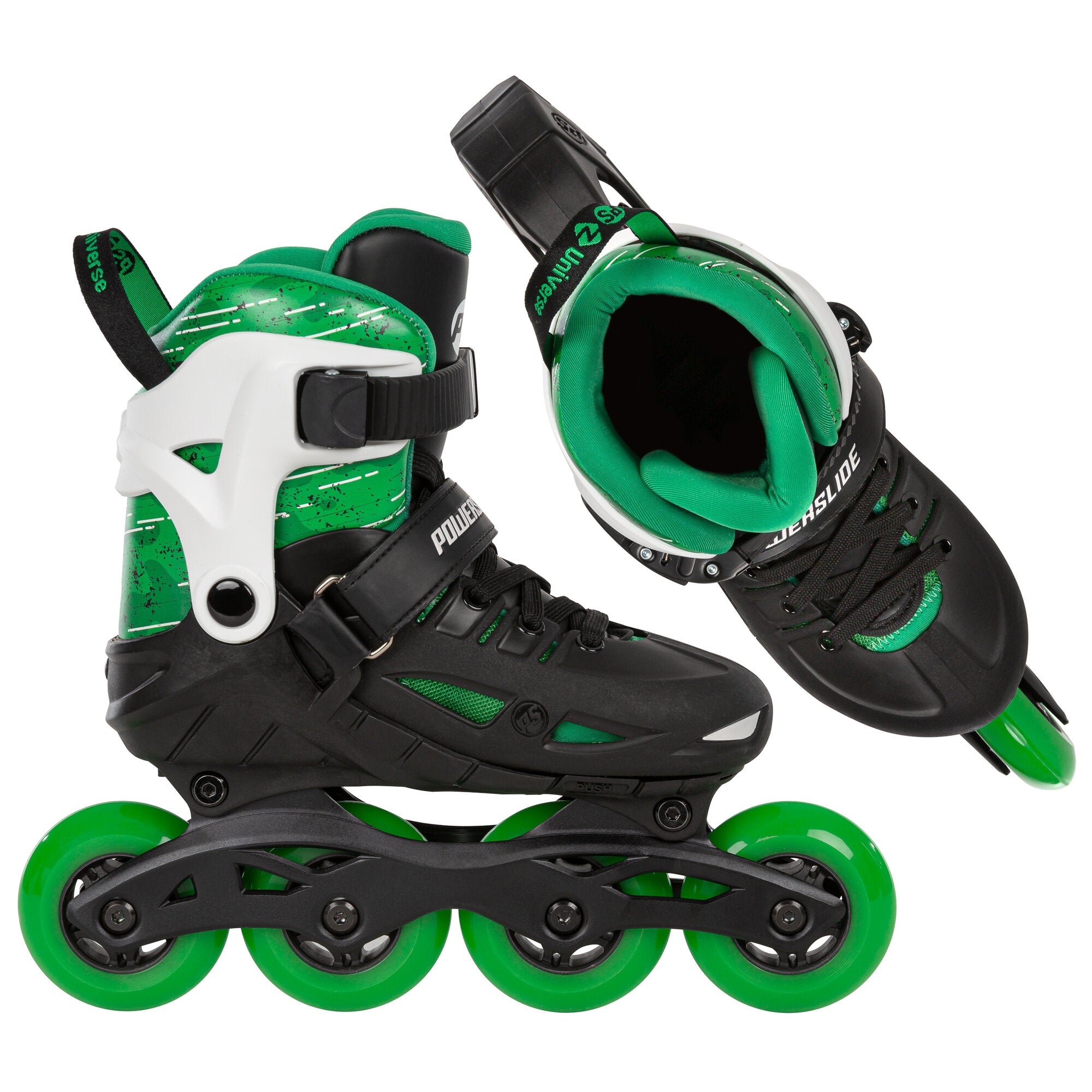 powerslide-phuzion-universe-4w-green-verstellbarer-kinder-inline-skate image 7