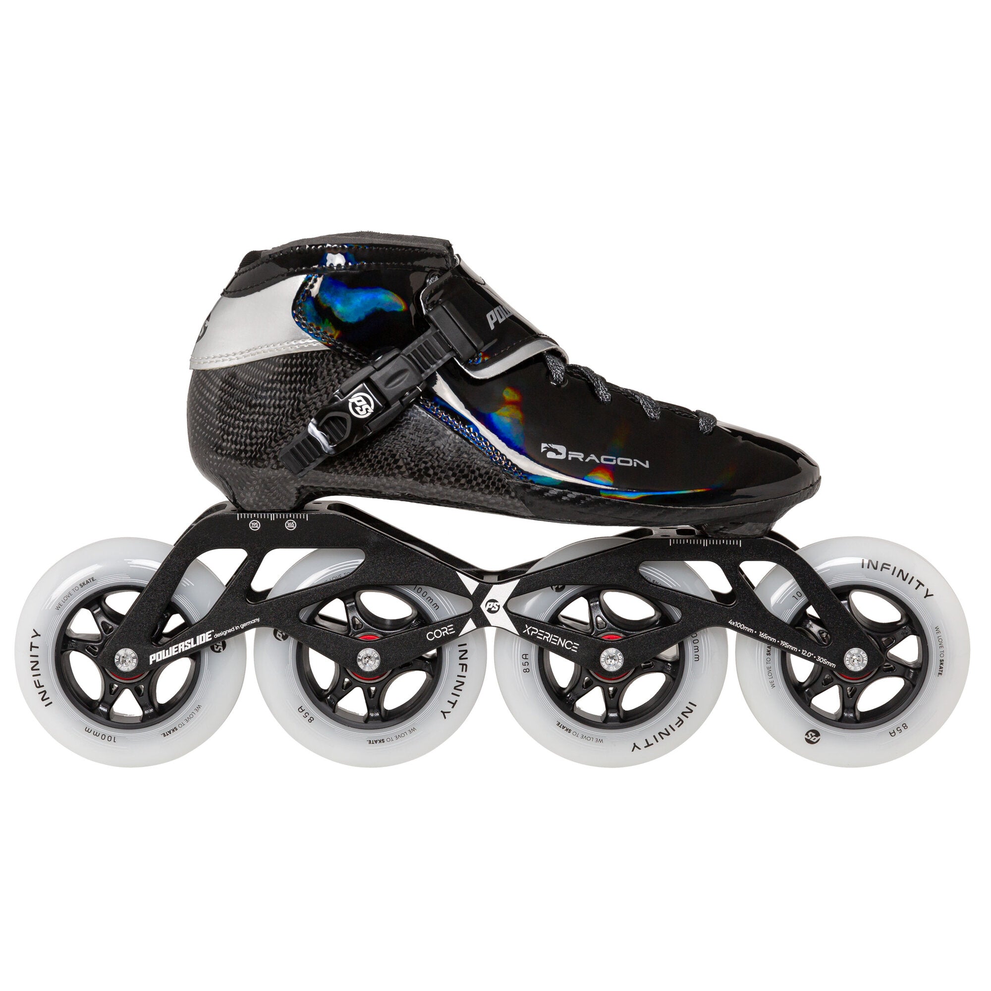 powerslide-dragon-black-100-kids-speedskate-schwarz image 1