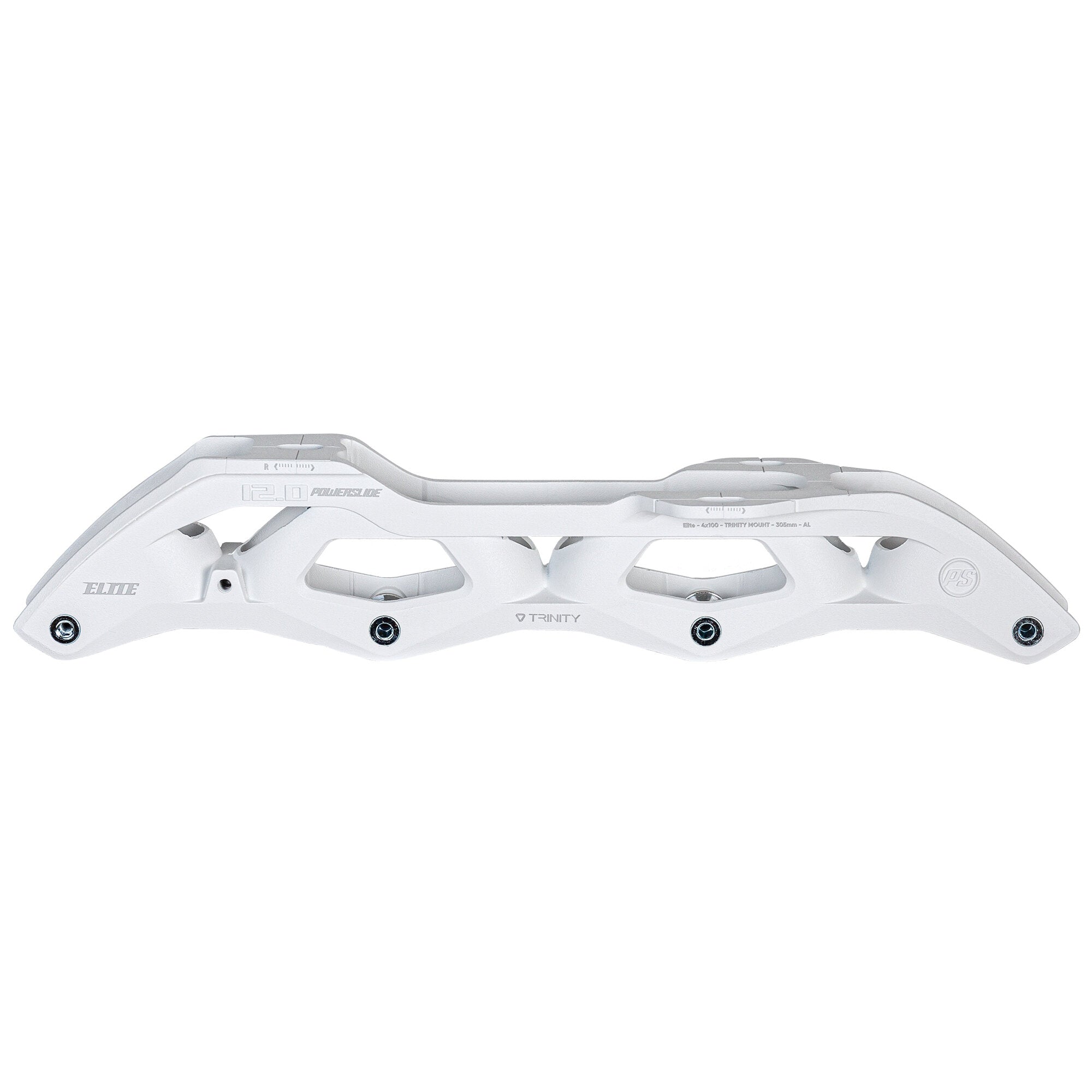 powerslide-elite-cast-al-305-4x100-white-tri-inline-skate-schiene image 1