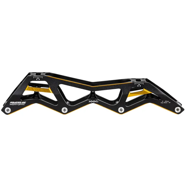 powerslide-3x4-90-black-gold-165-inline-racing-frame-11-0-4x90 image 1