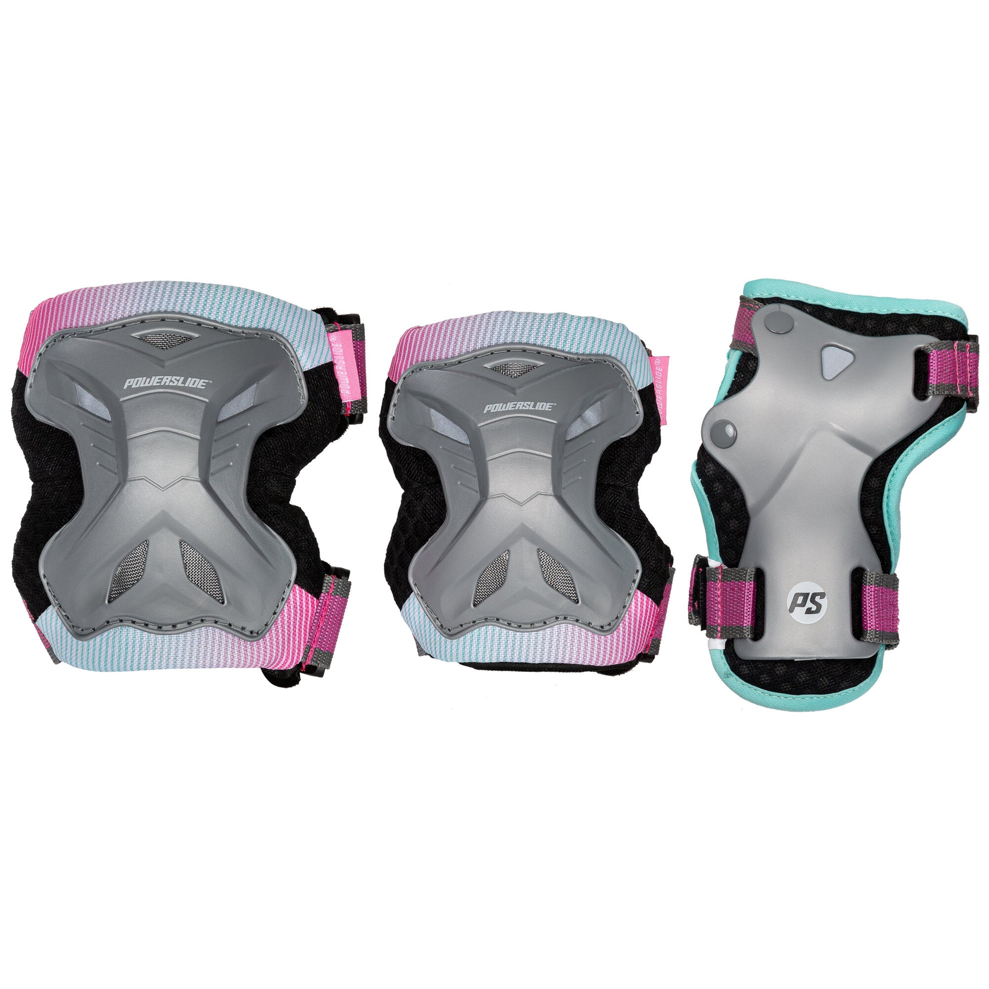 powerslide-kids-pro-girls-set-sch-tzer-grau-pink image 3