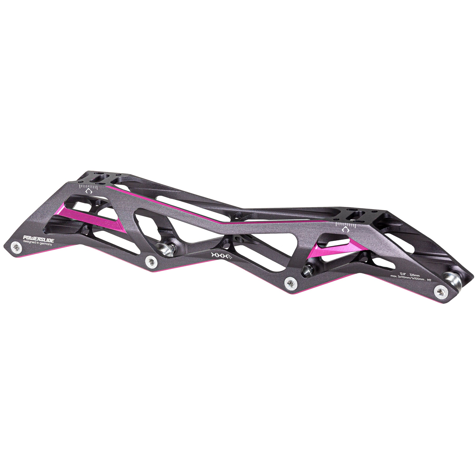 powerslide-3x4-110-100-titanium-pink-inline-race-frame-195-mm image 2