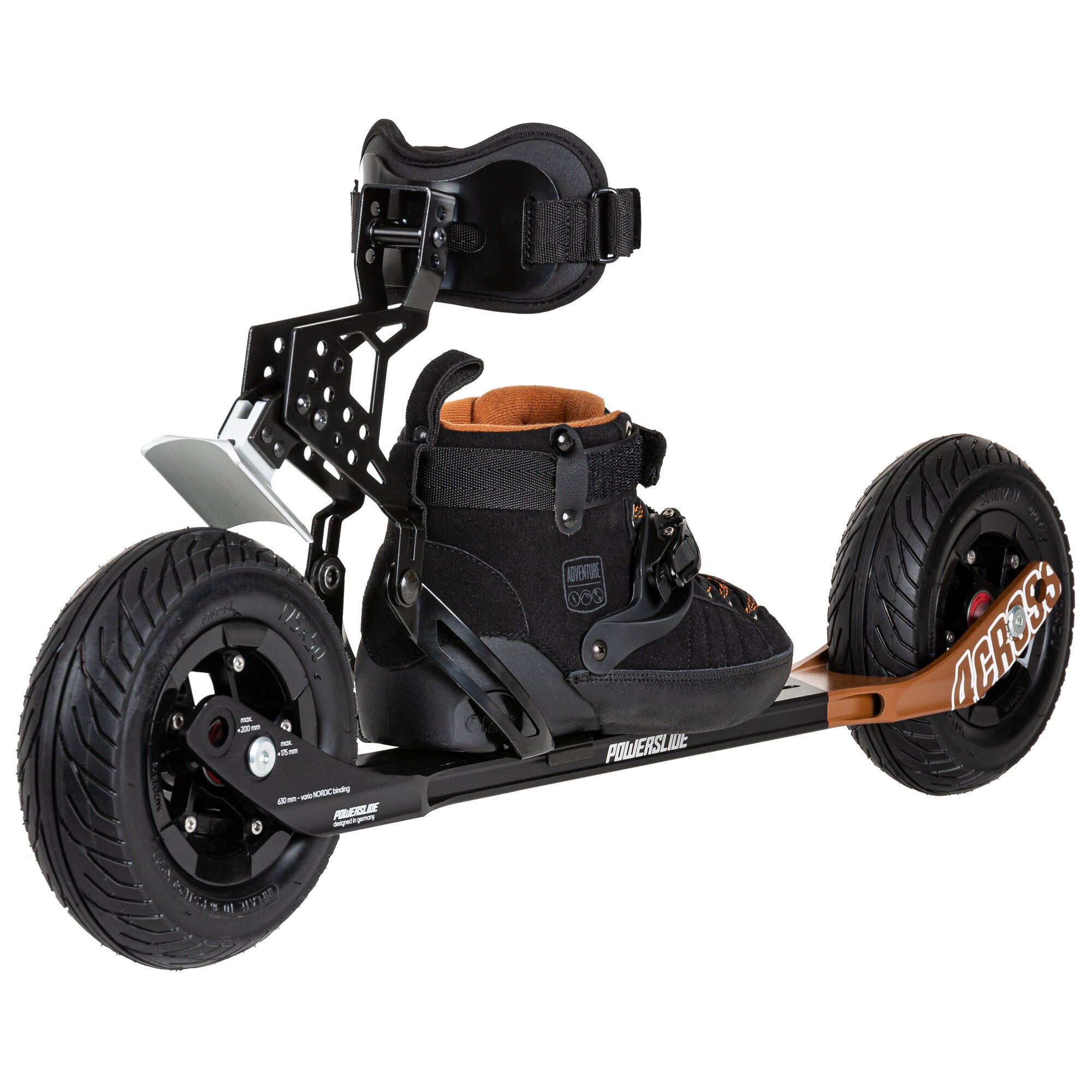 powerslide-4-cross-175-suv-offroad-inline-skates-schwarz-braun image 3