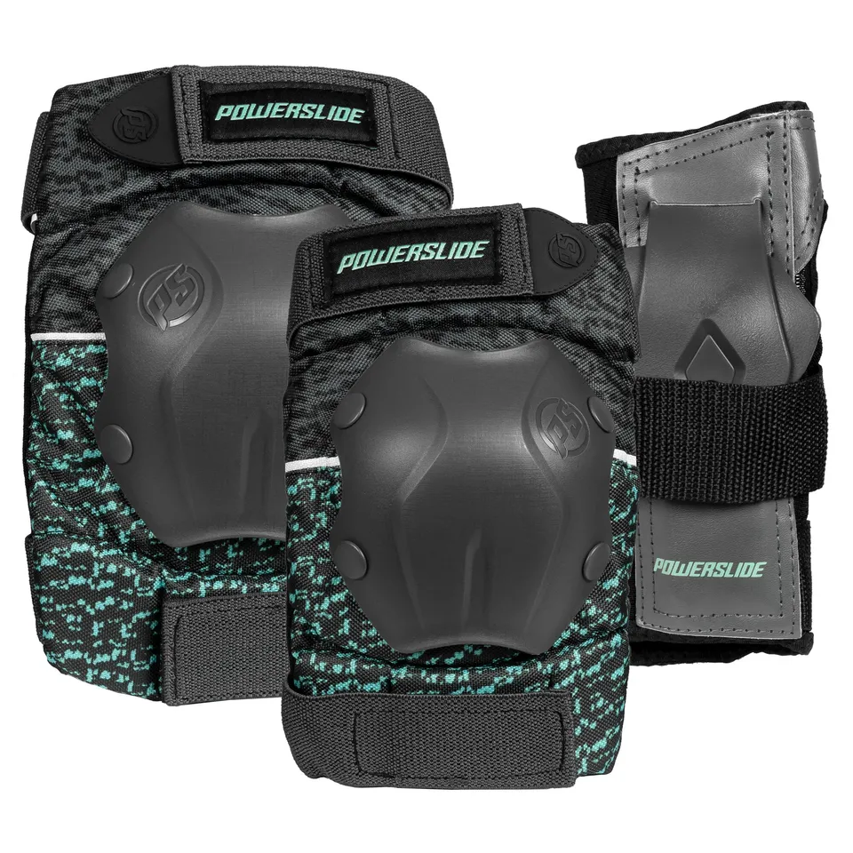 powerslide-standard-women-protektoren-set-grau-teal image 1
