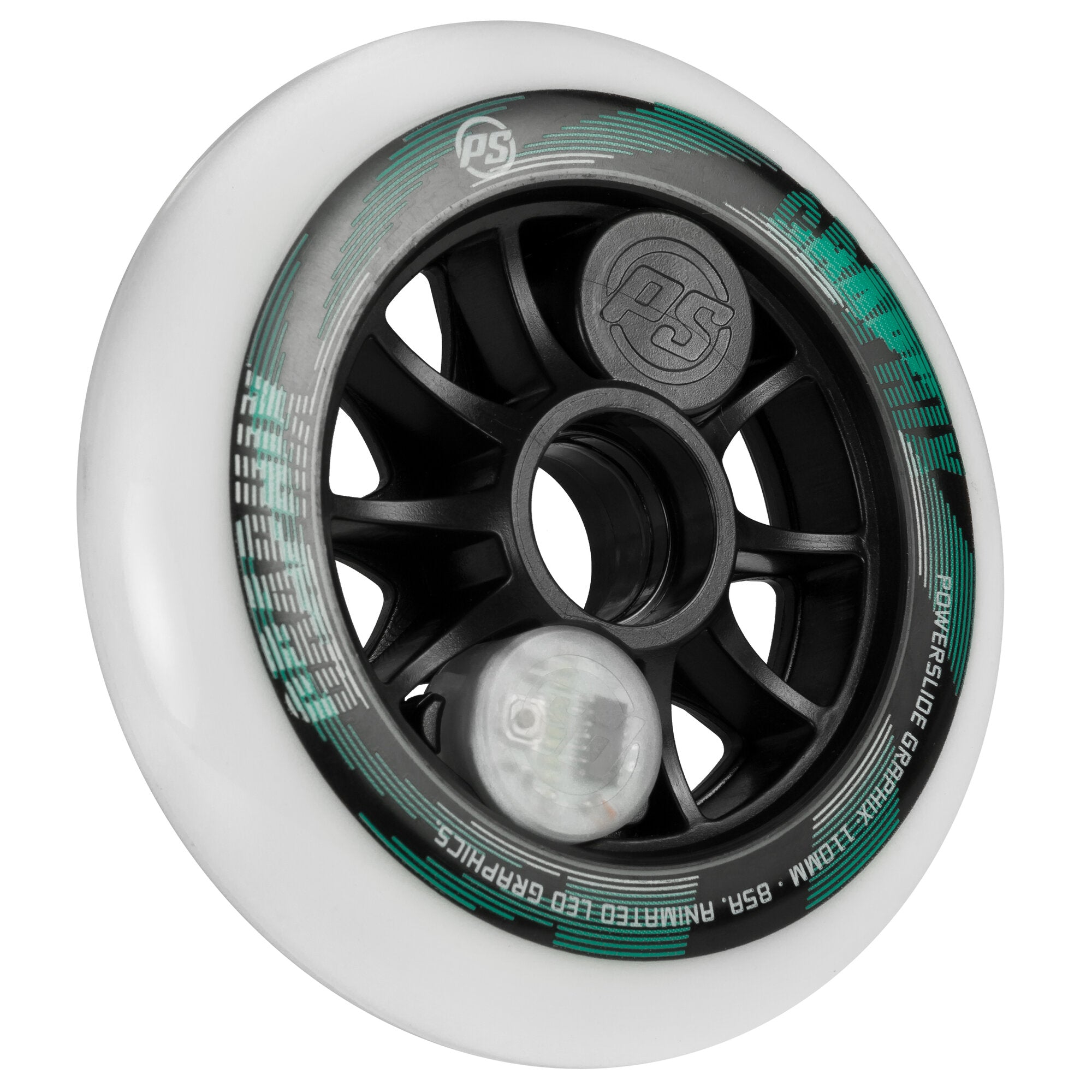 powerslide-graphix-110-85a-white-led-rolle-1-st-ck image 2