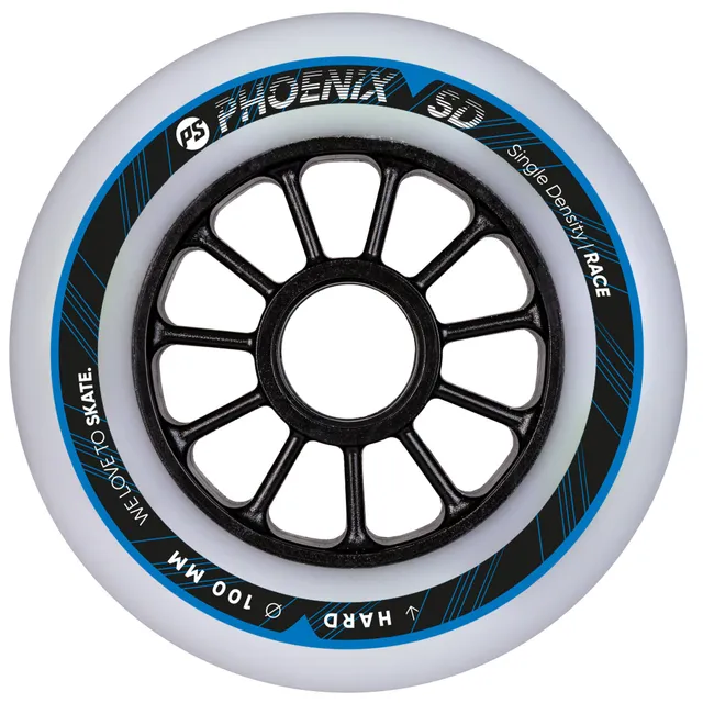 powerslide-phoenix-100mm-sd-hard-8er-pack-single-density-rollen-wei image 1