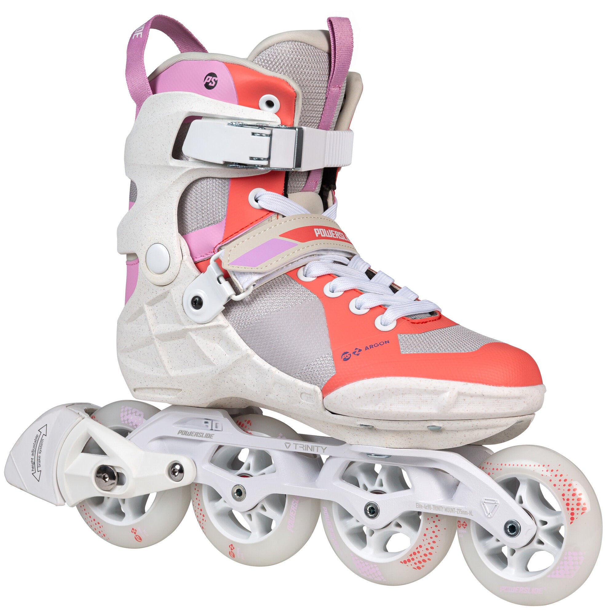 powerslide-phuzion-argon-peach-90-fitness-inline-skates image 2