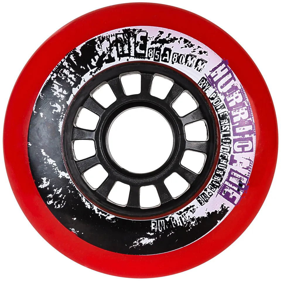 powerslide-hurricane-80-85a-rollen-rot-4er-pack-urban-rollen image 1