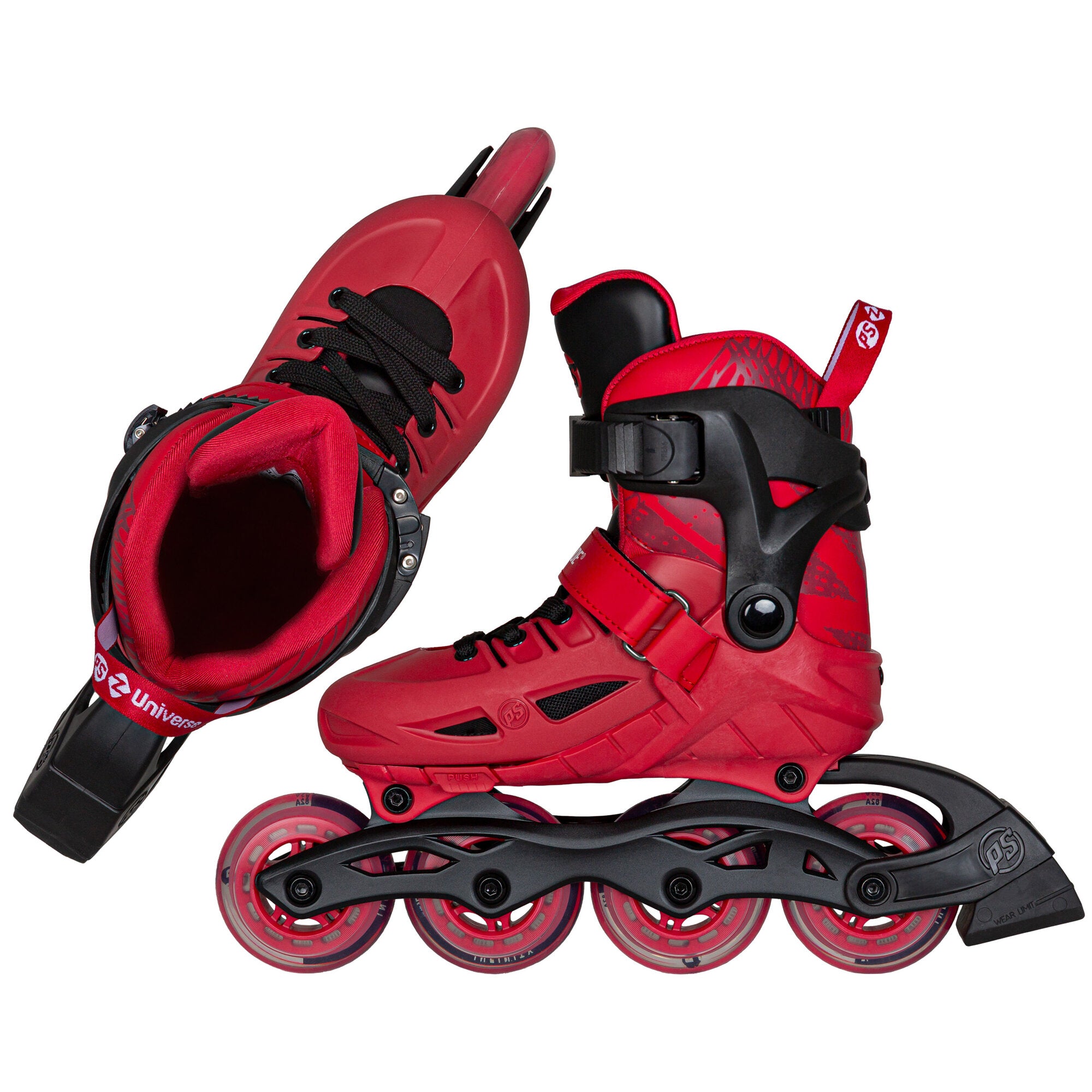 powerslide-phuzion-universe-4w-red-verstellbare-kinder-inline-skates image 4