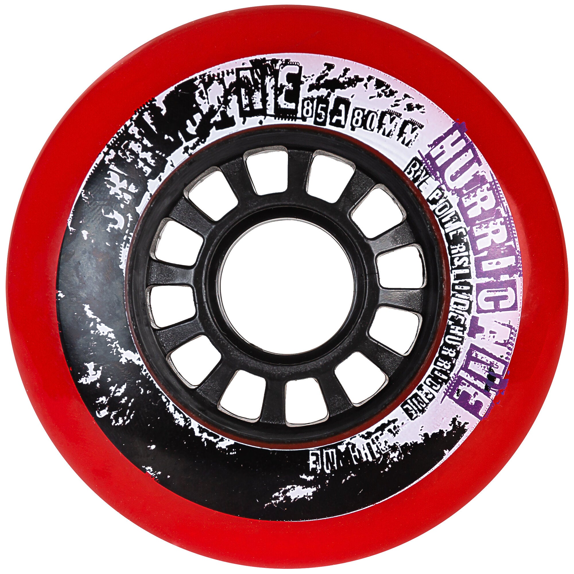 powerslide-hurricane-80-85a-rollen-rot-4er-pack-urban-rollen image 1
