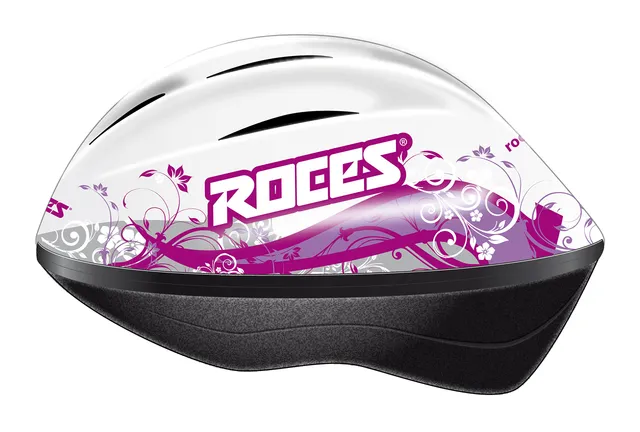roces-m-dchenhelm-mit-blumenmuster-kinderhelm-f-r-inline-skating-und-funsport-gr image 1
