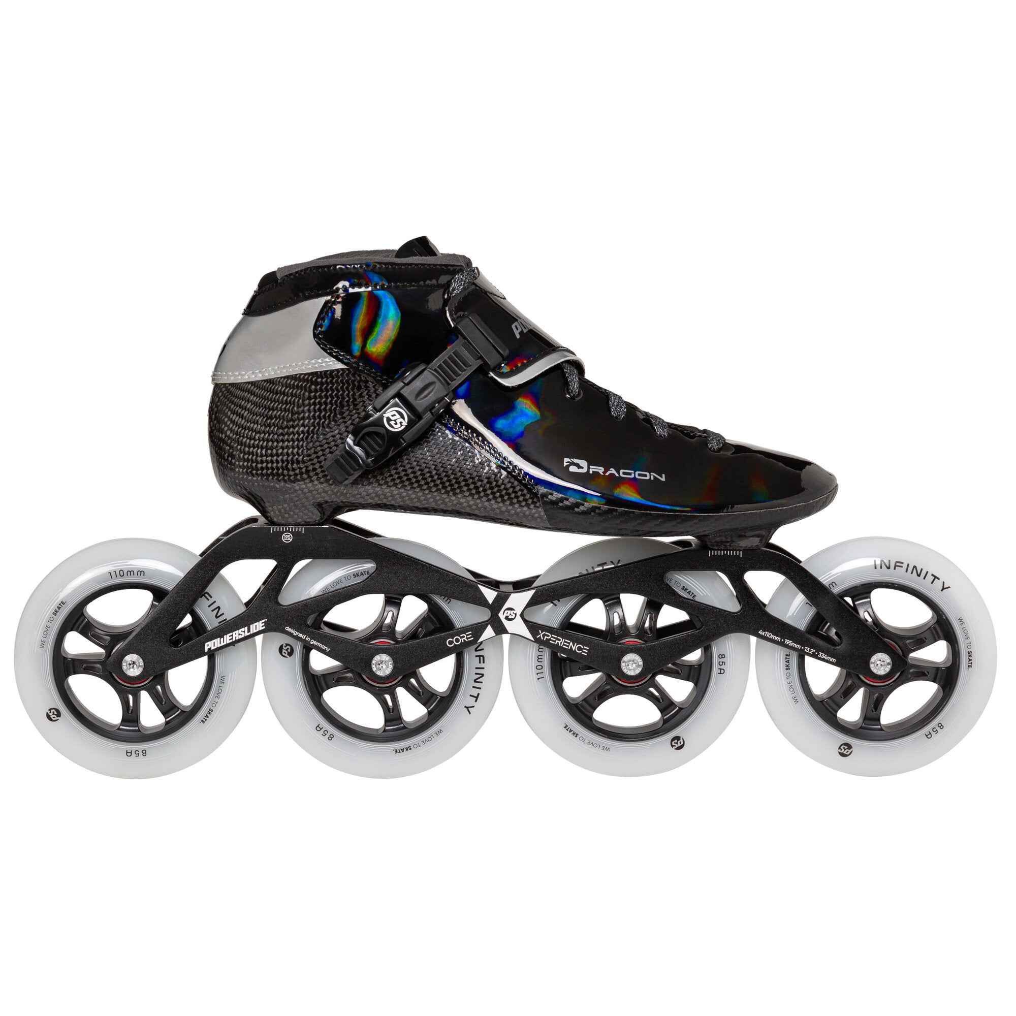 powerslide-dragon-black-110-kids-inline-speedskate-4x110-mm image 1