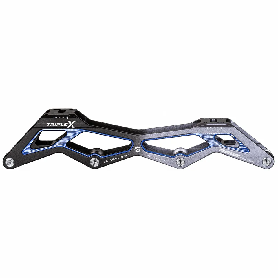 powerslide-triple-x5-11-0-4x90-inline-race-frame-schwarz-blau image 1