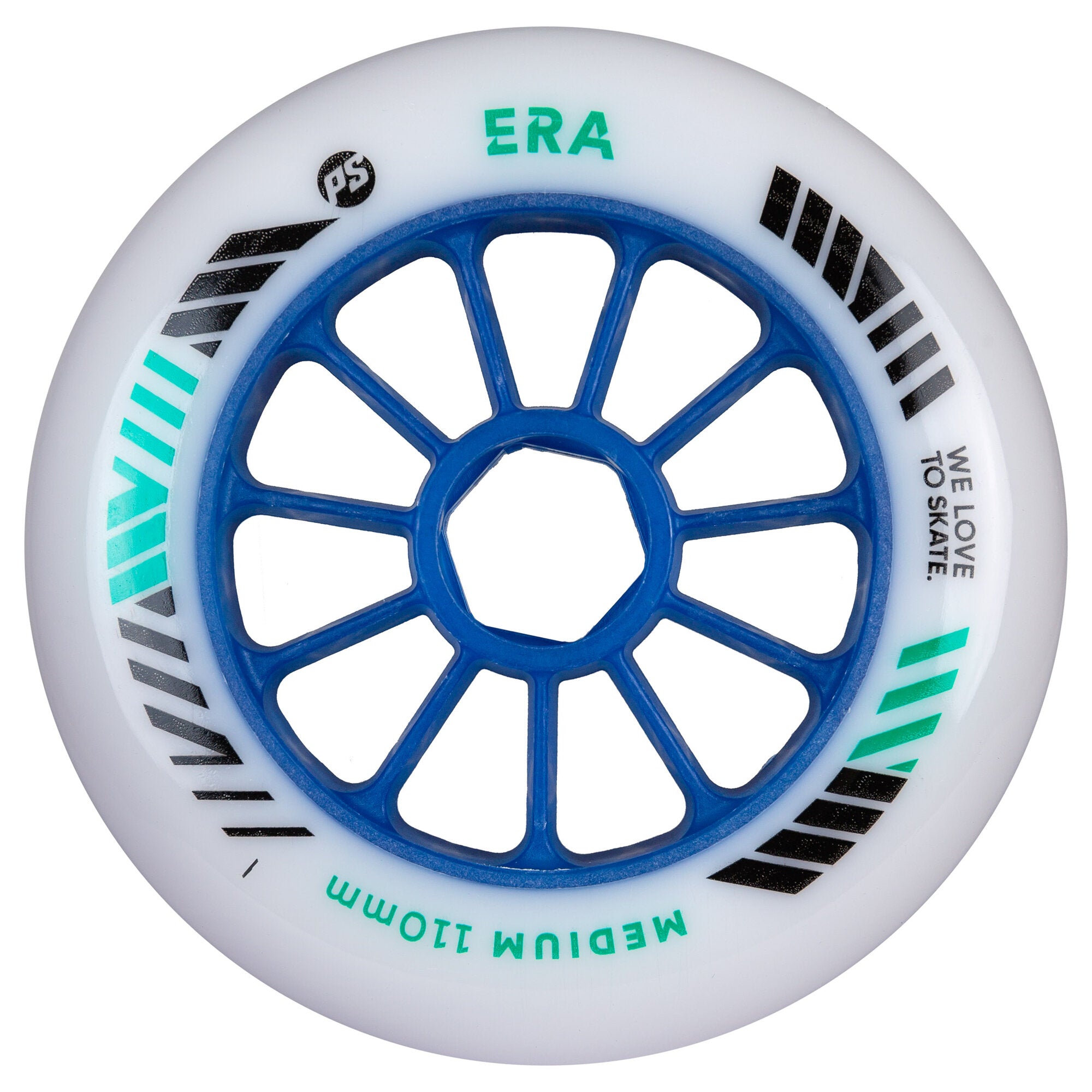 powerslide-era-110-mm-dd-medium-inline-speedskating-rollen-8er-pack-wei image 1