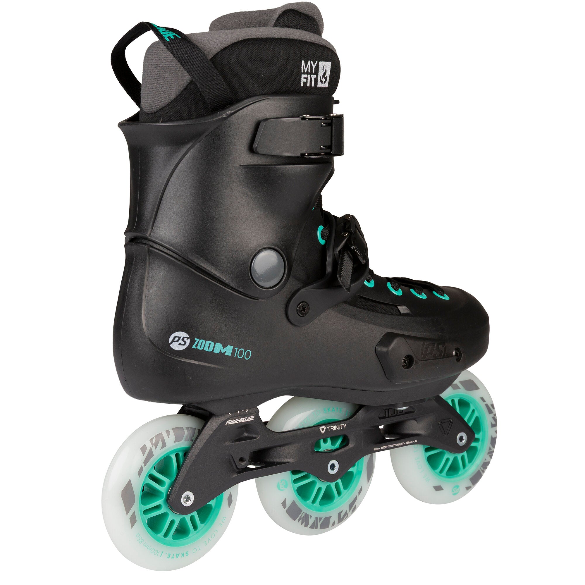 powerslide-zoom-pro-100-urban-inline-skate-black-mint image 3