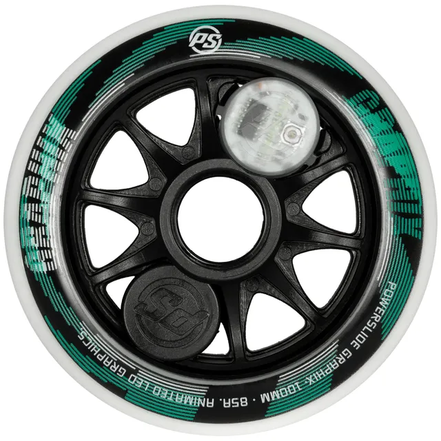 powerslide-graphix-led-rolle-100mm-85a-white-1-st-ck image 1