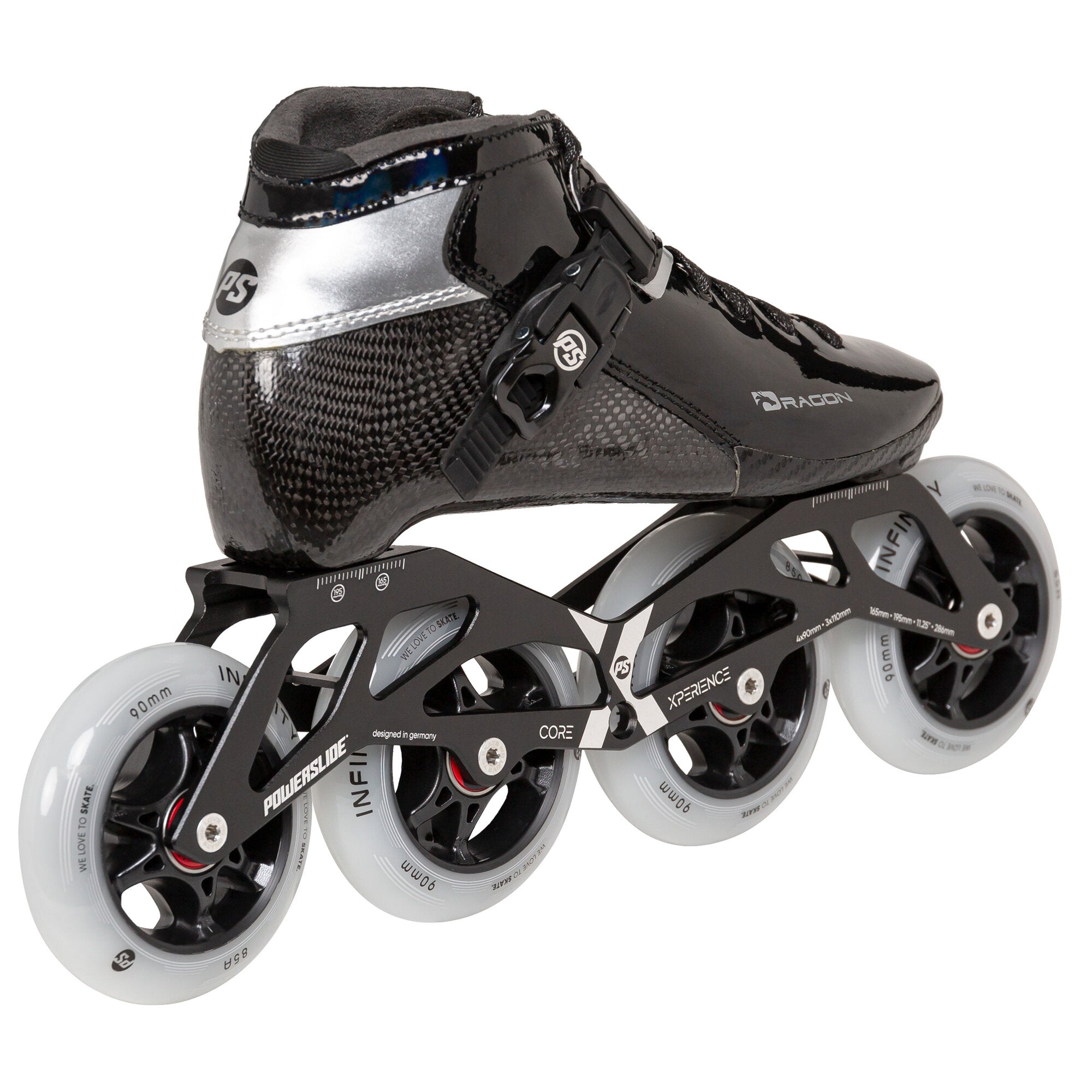 powerslide-dragon-black-90-kinder-speed-inline-skates image 3