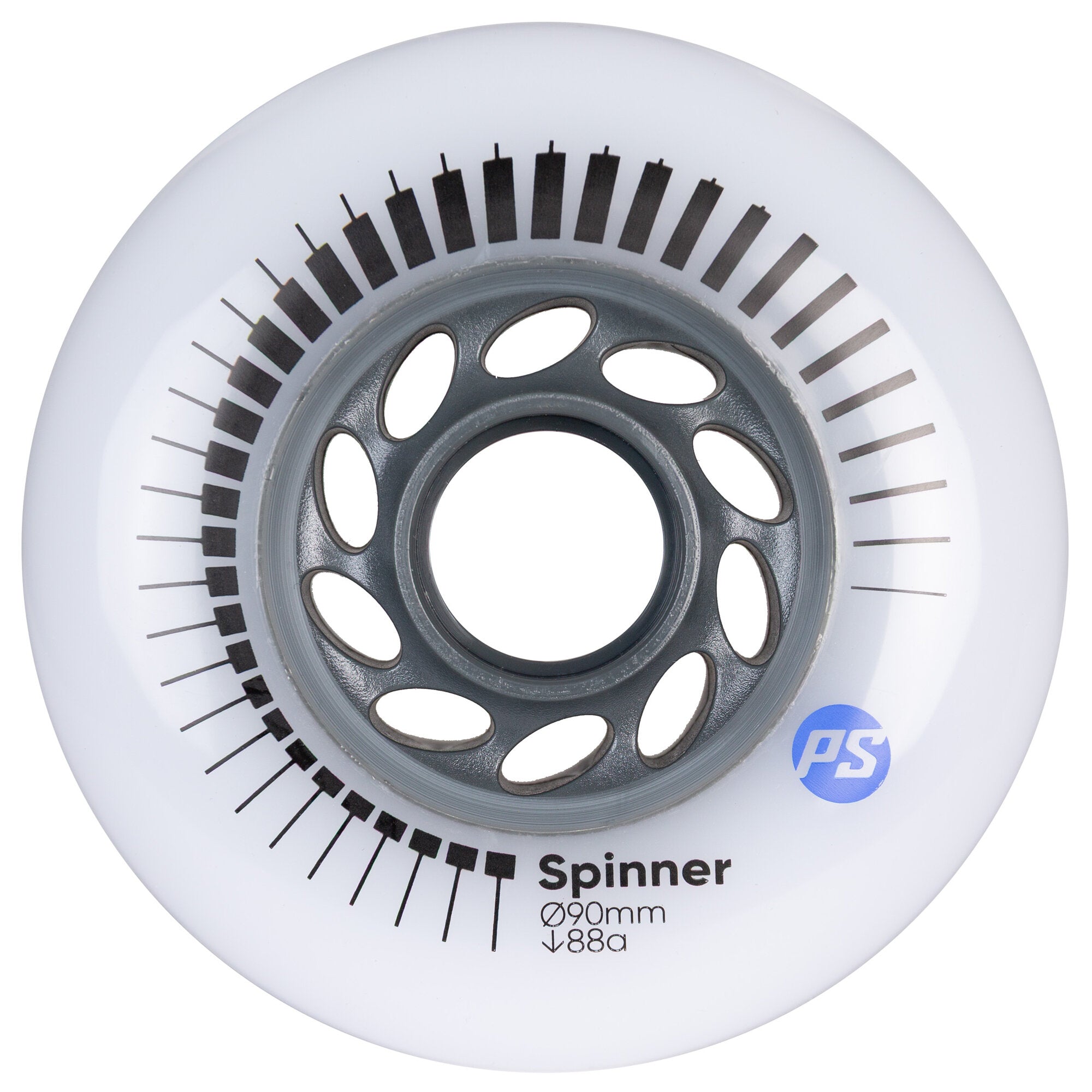 powerslide-spinner-90-88a-white-4er-pack-urban-skate-rollen-90-mm-88a image 1