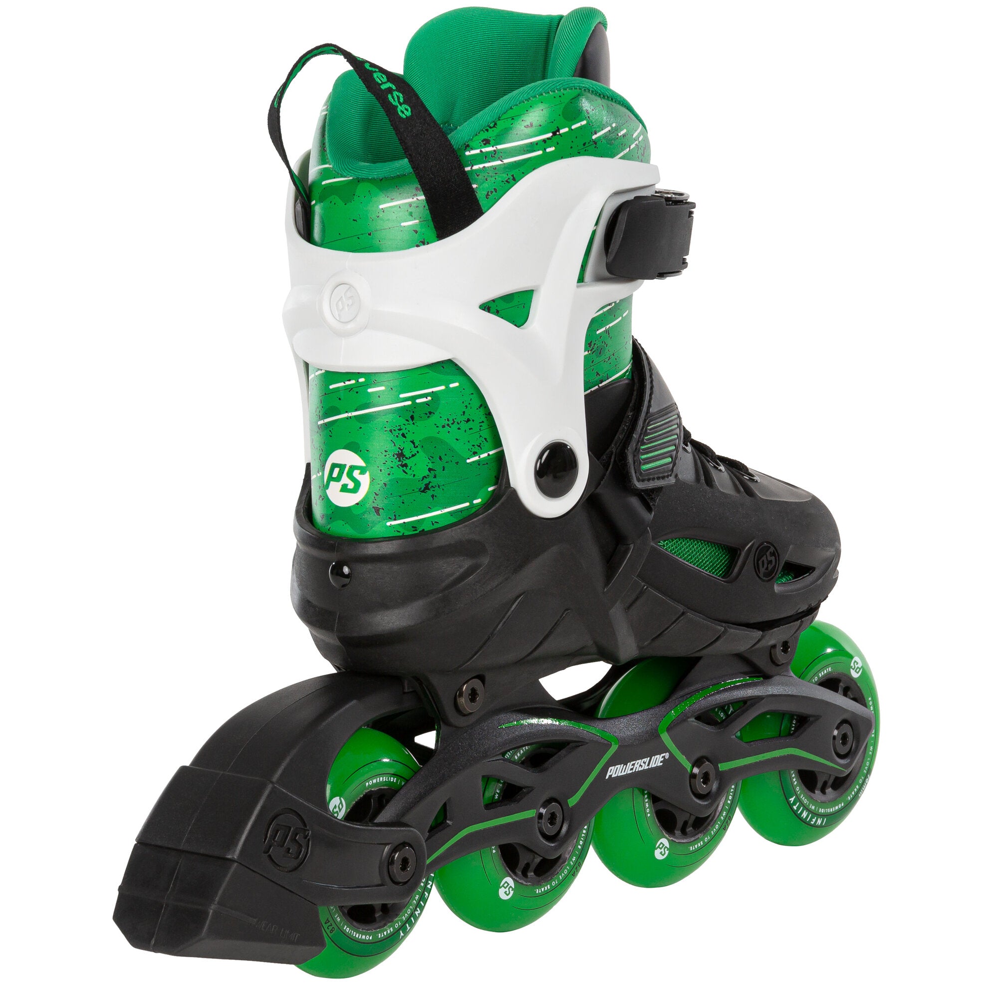 powerslide-phuzion-universe-4w-green-verstellbarer-kinder-inline-skate image 3