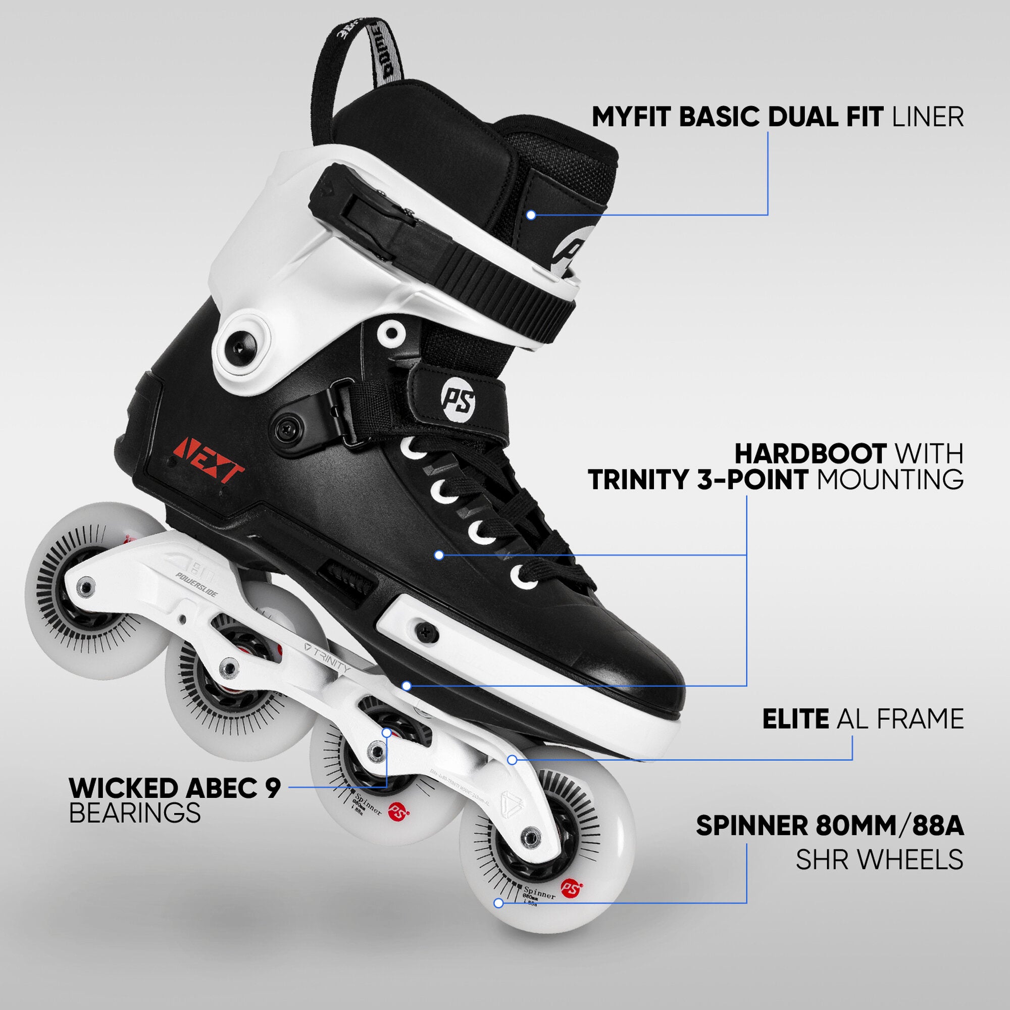 powerslide-next-core-black-80-urban-inline-skates-schwarz-wei image 2