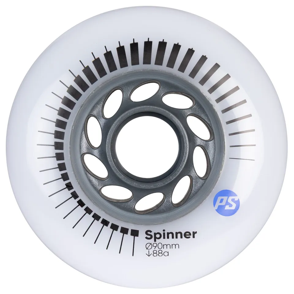 powerslide-spinner-90-88a-white-4er-pack-urban-skate-rollen-90-mm-88a image 1