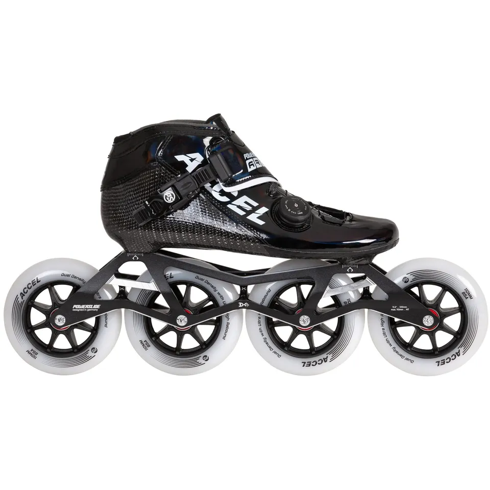 powerslide-accel-black-110-speedskate-vollcarbon image 1