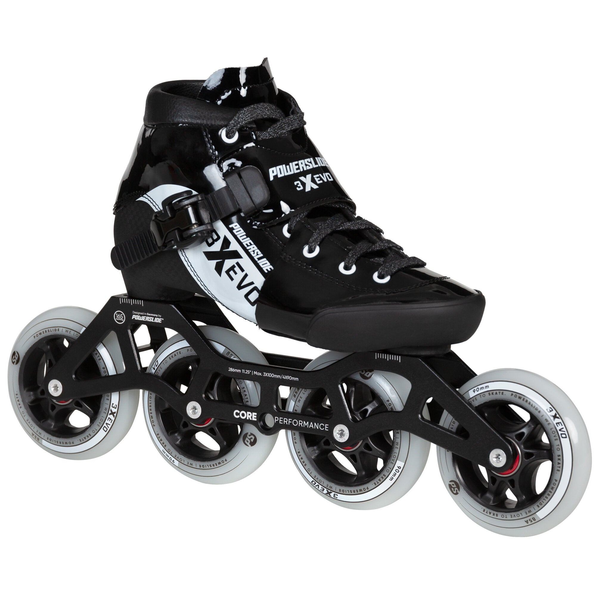 powerslide-3x-adj-evo-black-white-kinder-inline-speedskates-gr-enverstellbar image 2
