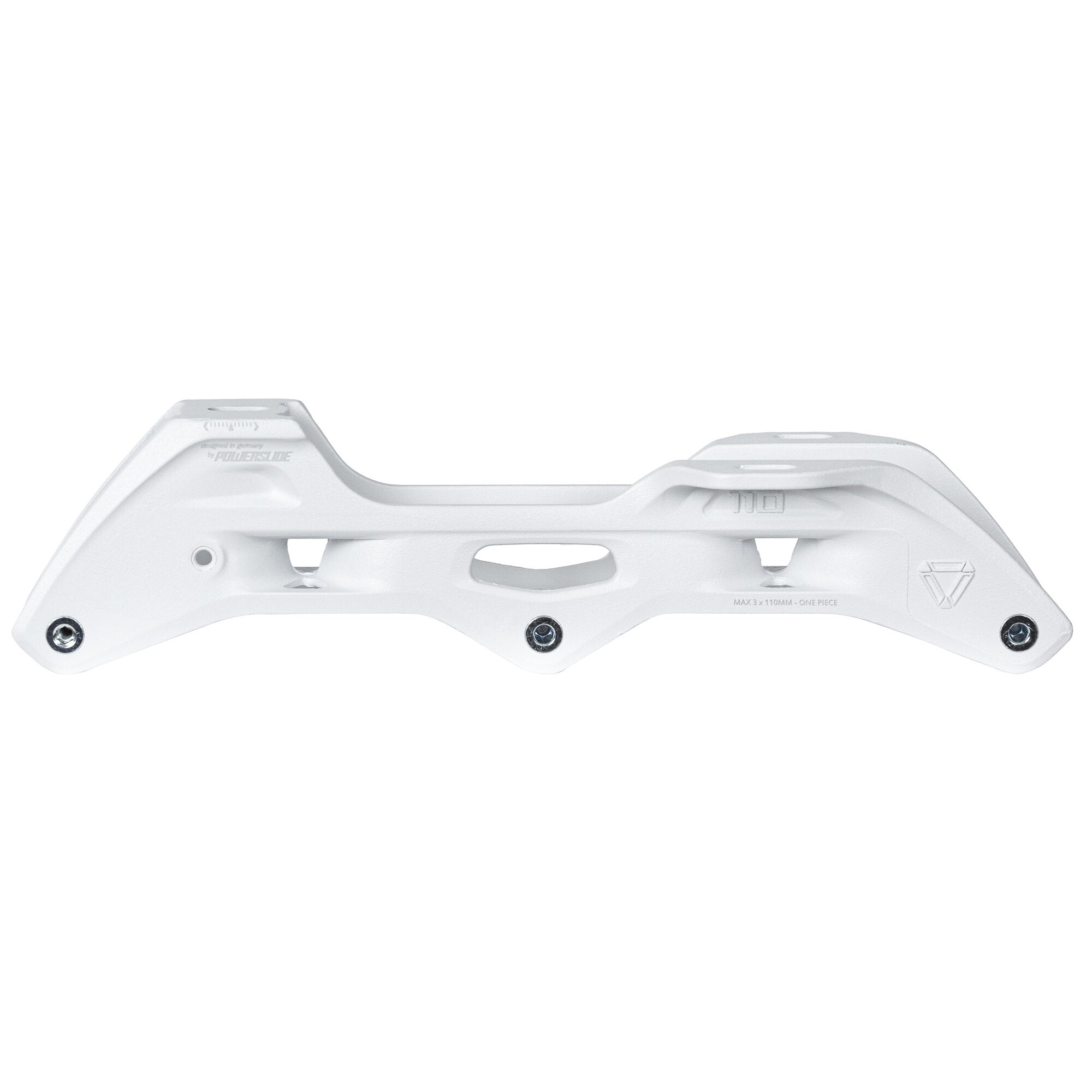 powerslide-elite-cast-al-243-3x110-white-tri-alu-skate-schiene-243-mm-3x110-mm image 1