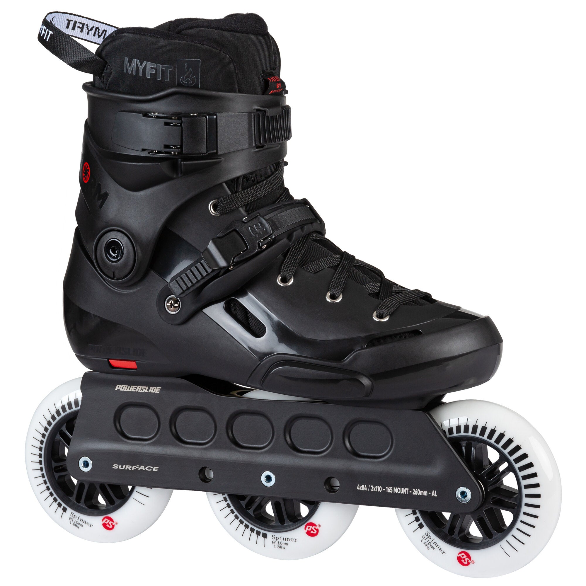 powerslide-storm-black-110-inline-skate-3x110 image 2