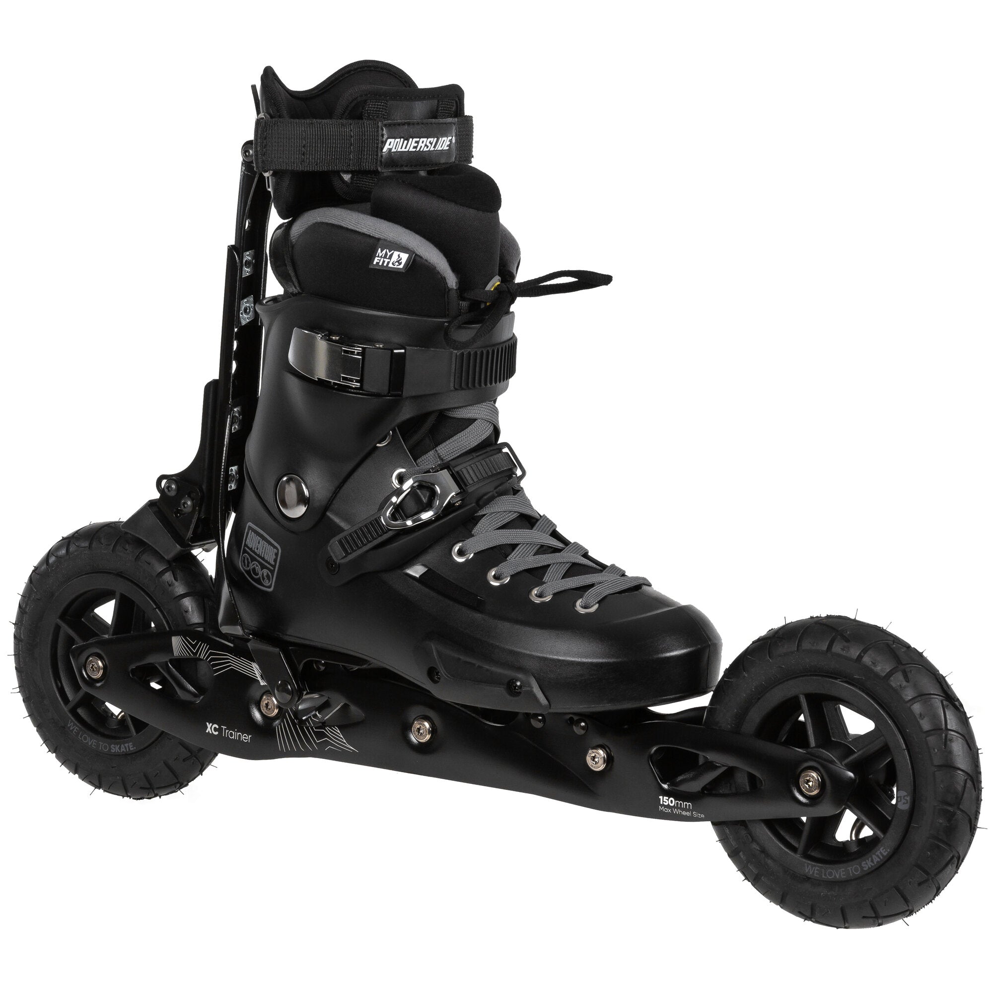 powerslide-xc-trainer-150-suv-inline-skate-dual-fit-alu-rahmen-cst-150-wadenbrem image 2