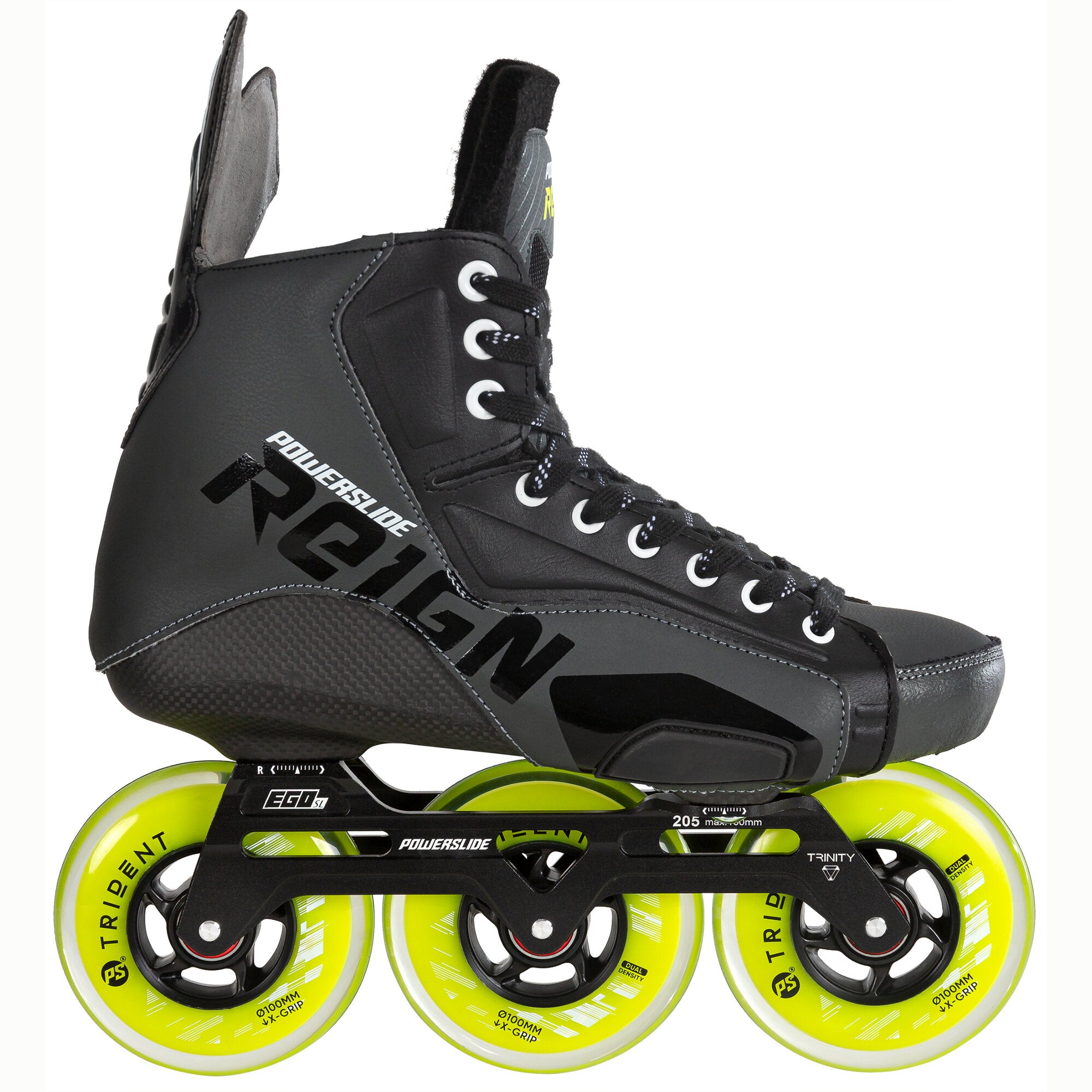 powerslide-reign-ares-100-inline-hockey-skate-3-rollen-schwarz image 1
