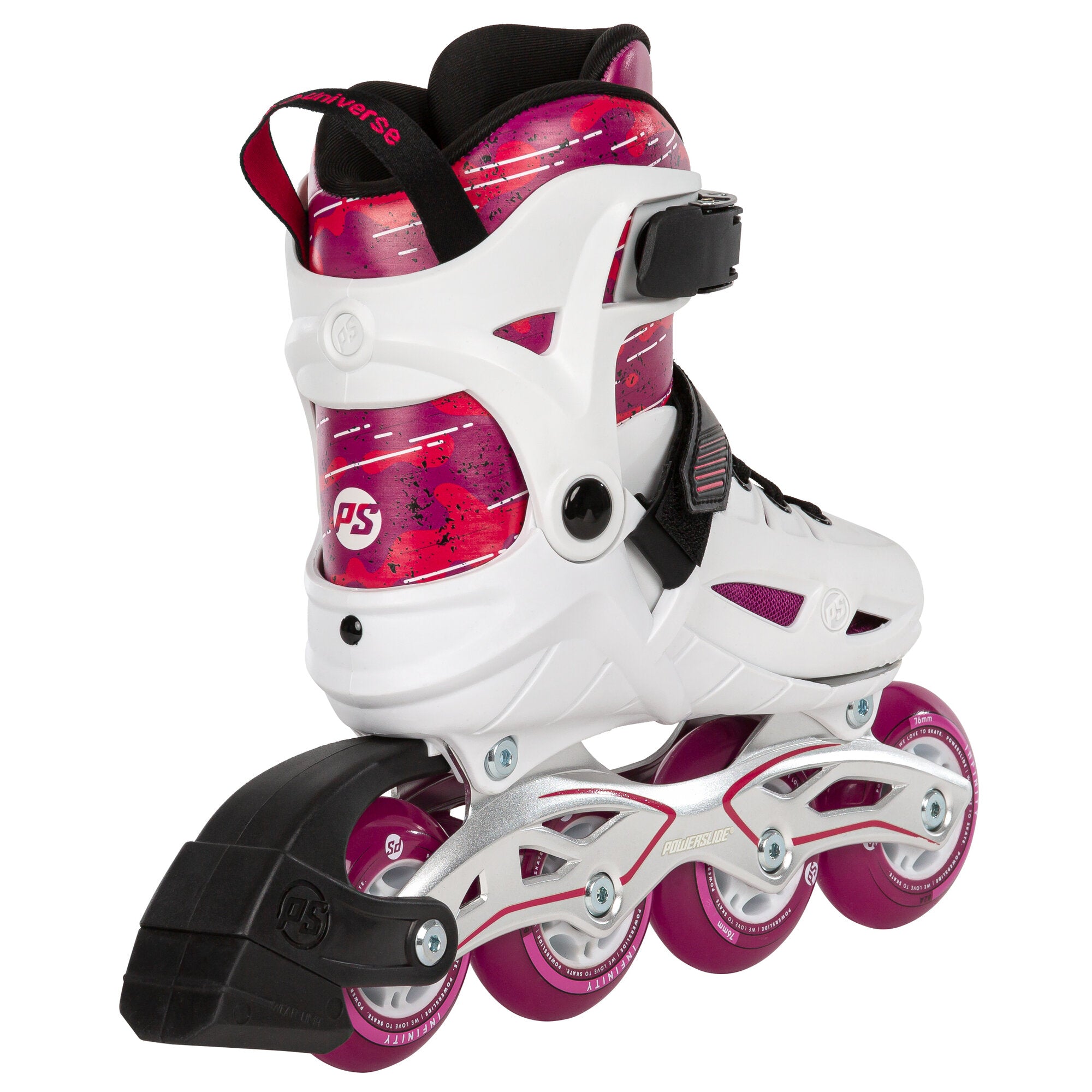 powerslide-phuzion-universe-4w-pink-kinder-inline-skate-verstellbar image 3