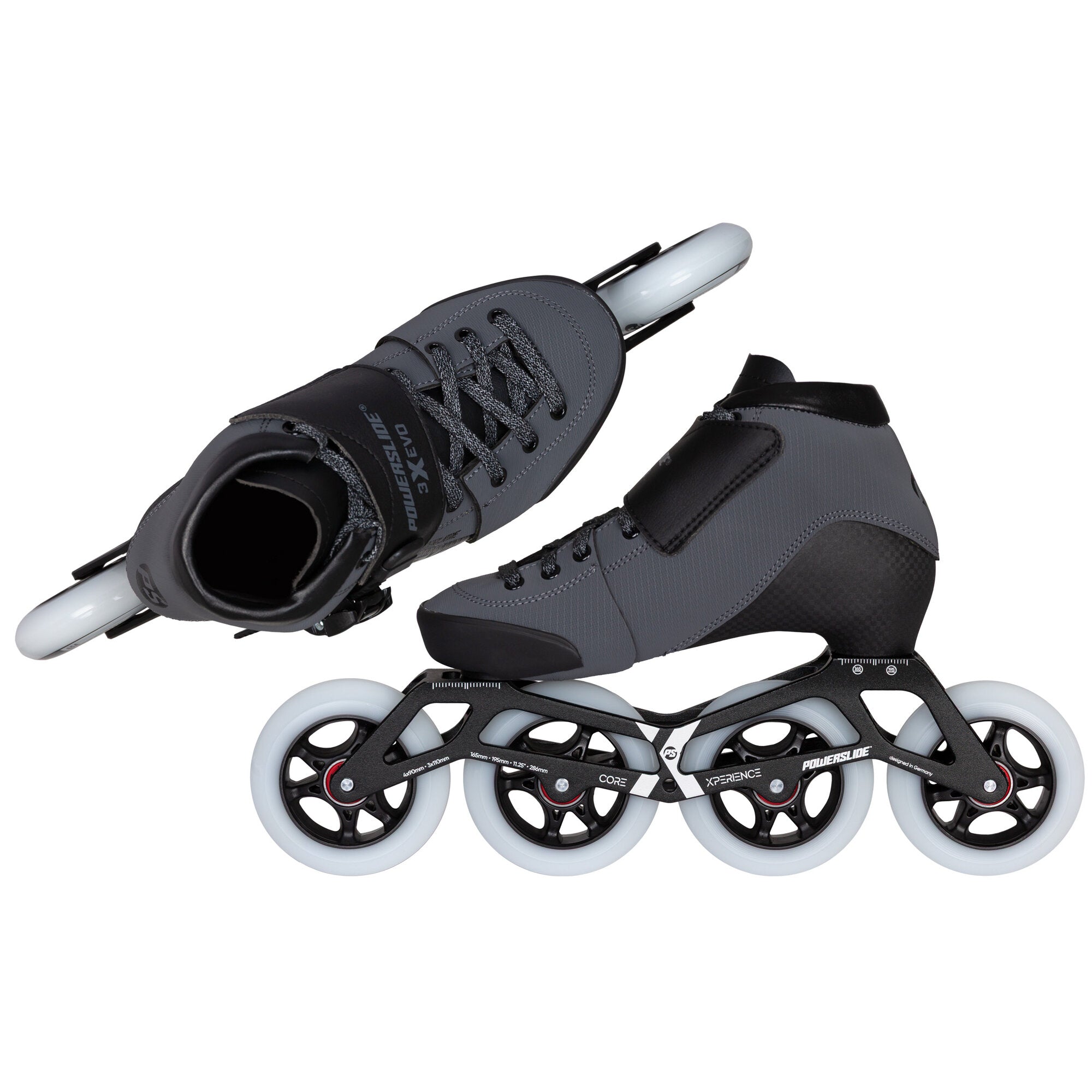 powerslide-triple-x-evo-dark-grey-adj-kids-speedskate-verstellbar image 4