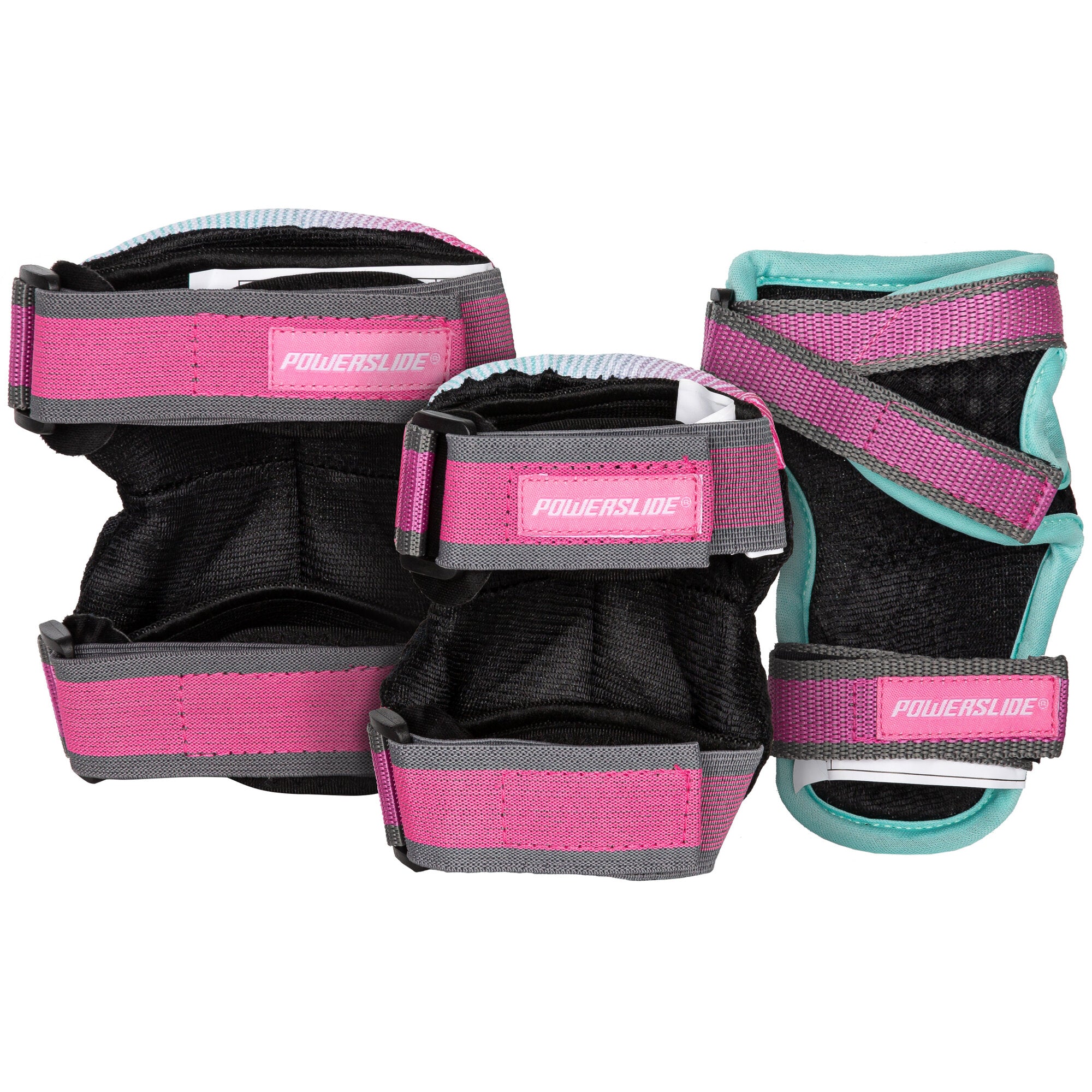 powerslide-kids-pro-girls-set-sch-tzer-grau-pink image 2