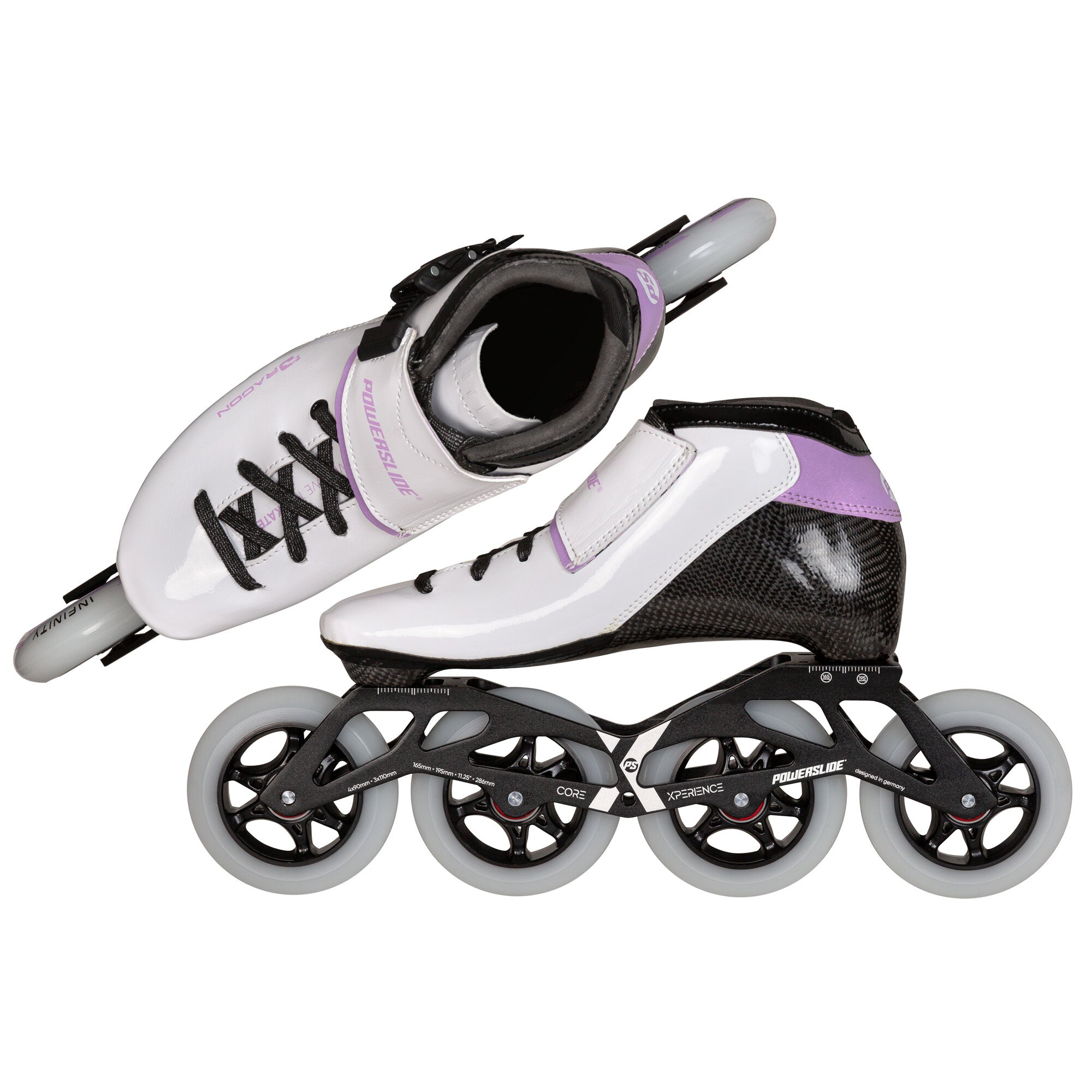 powerslide-dragon-white-90-kinder-inline-speedskate image 4