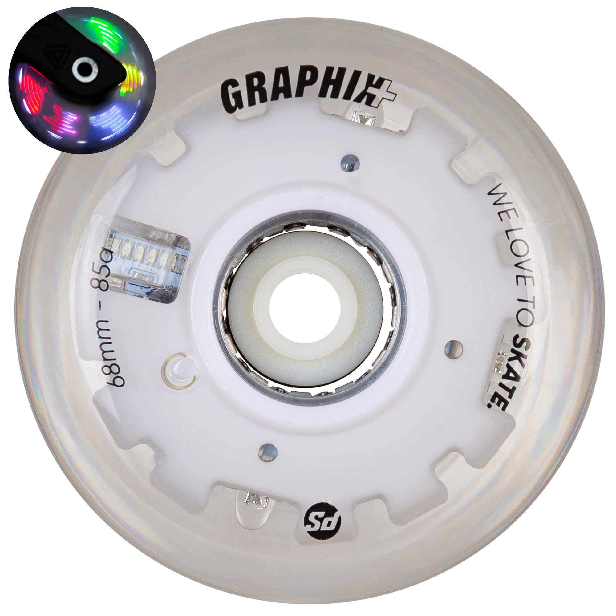 powerslide-graphix-plus-68mm-led-rolle-einzeln image 1