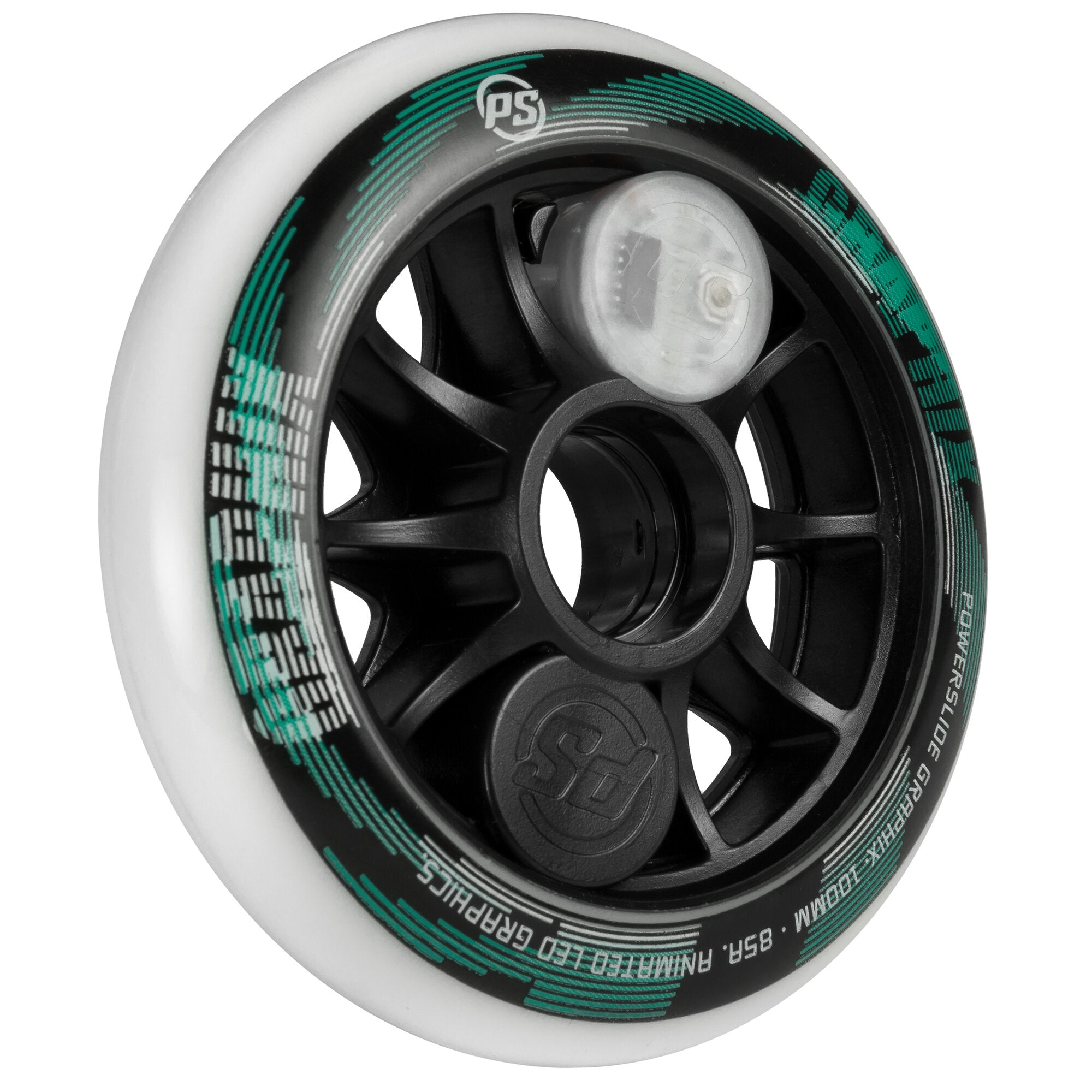 powerslide-graphix-led-rolle-100mm-85a-white-1-st-ck image 2