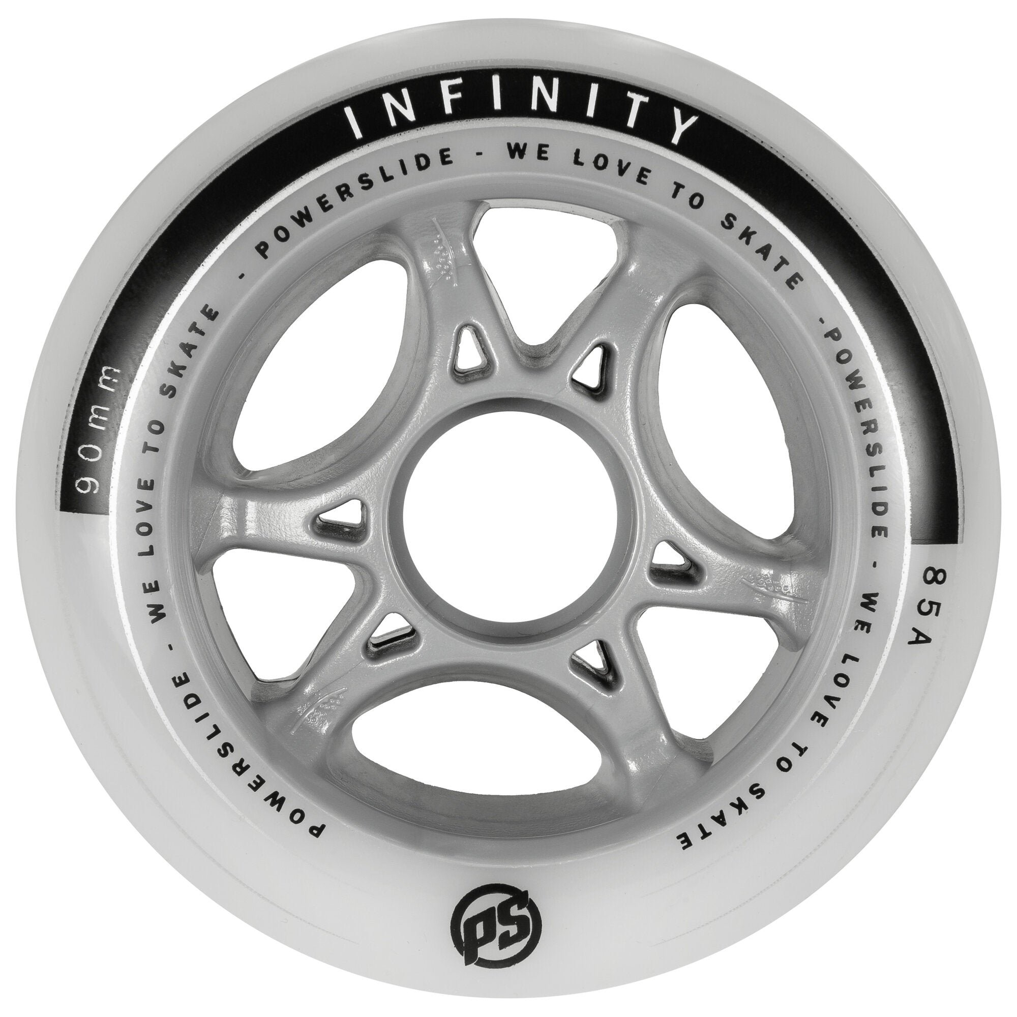 powerslide-infinity-90mm-85a-inline-rollen-4er-pack-grau image 1