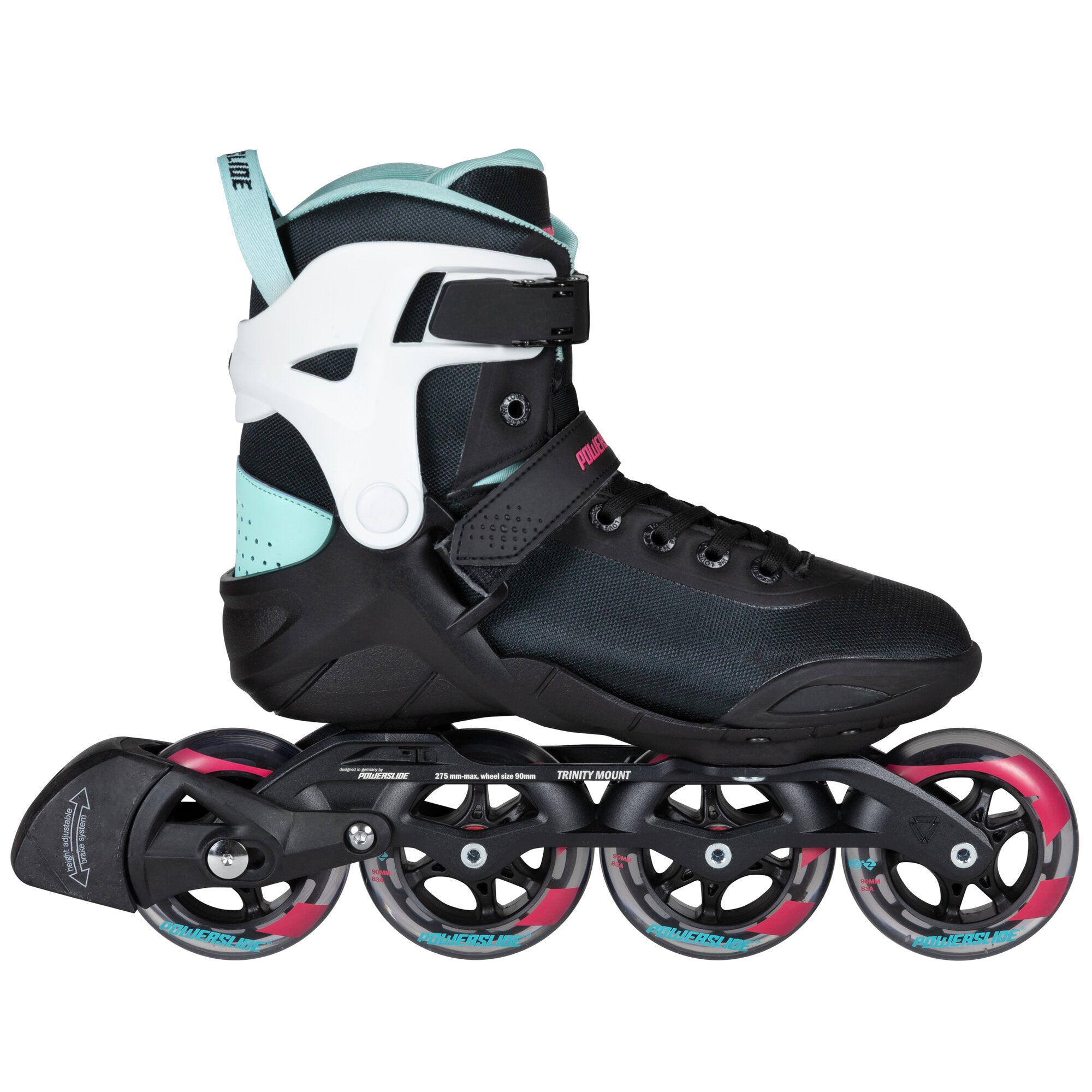 powerslide-phuzion-radon-teal-90-fitness-inlineskate image 1