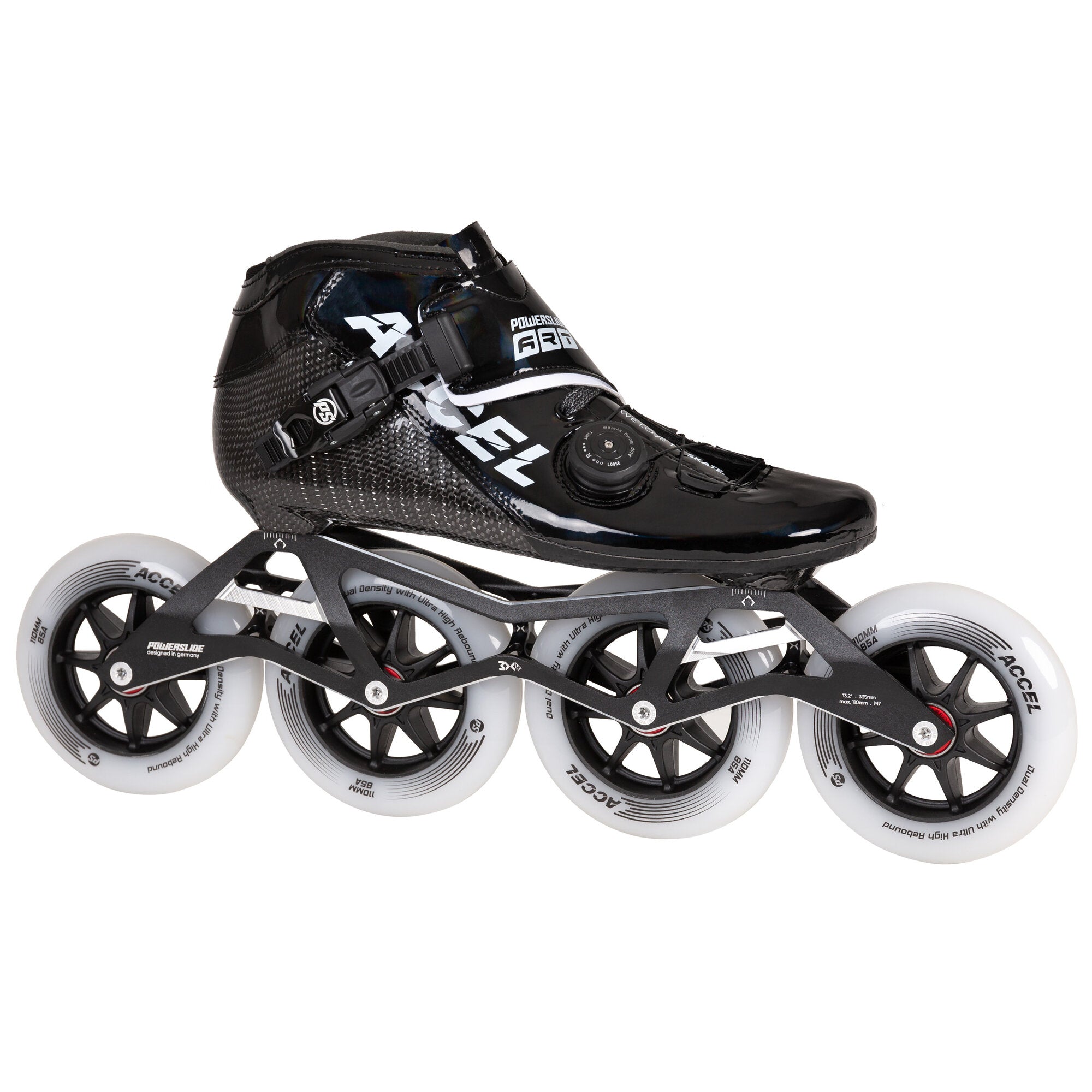 powerslide-accel-black-110-speedskate-vollcarbon image 2