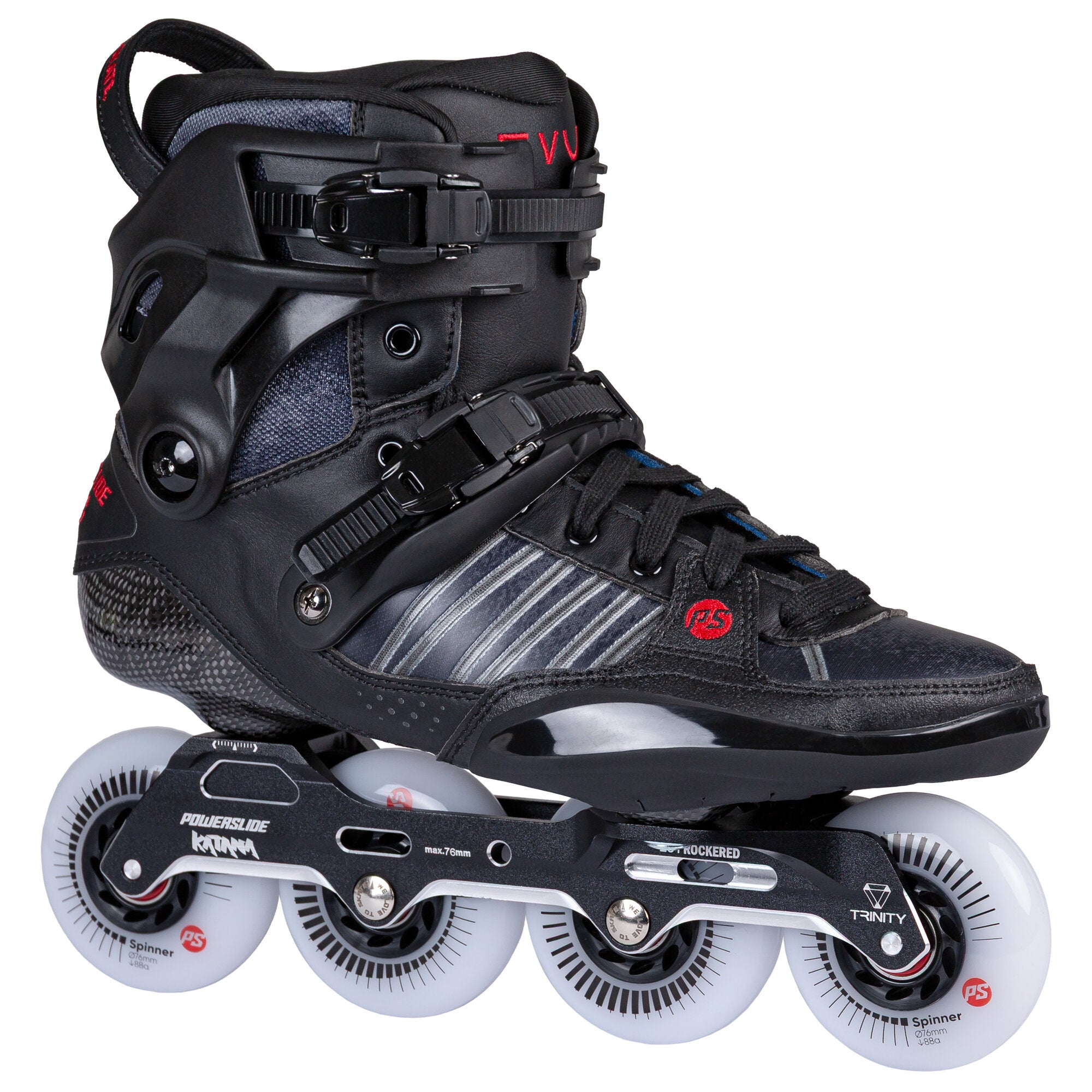 powerslide-hc-evo-pro-urban-freestyle-inline-skates-carbon image 2